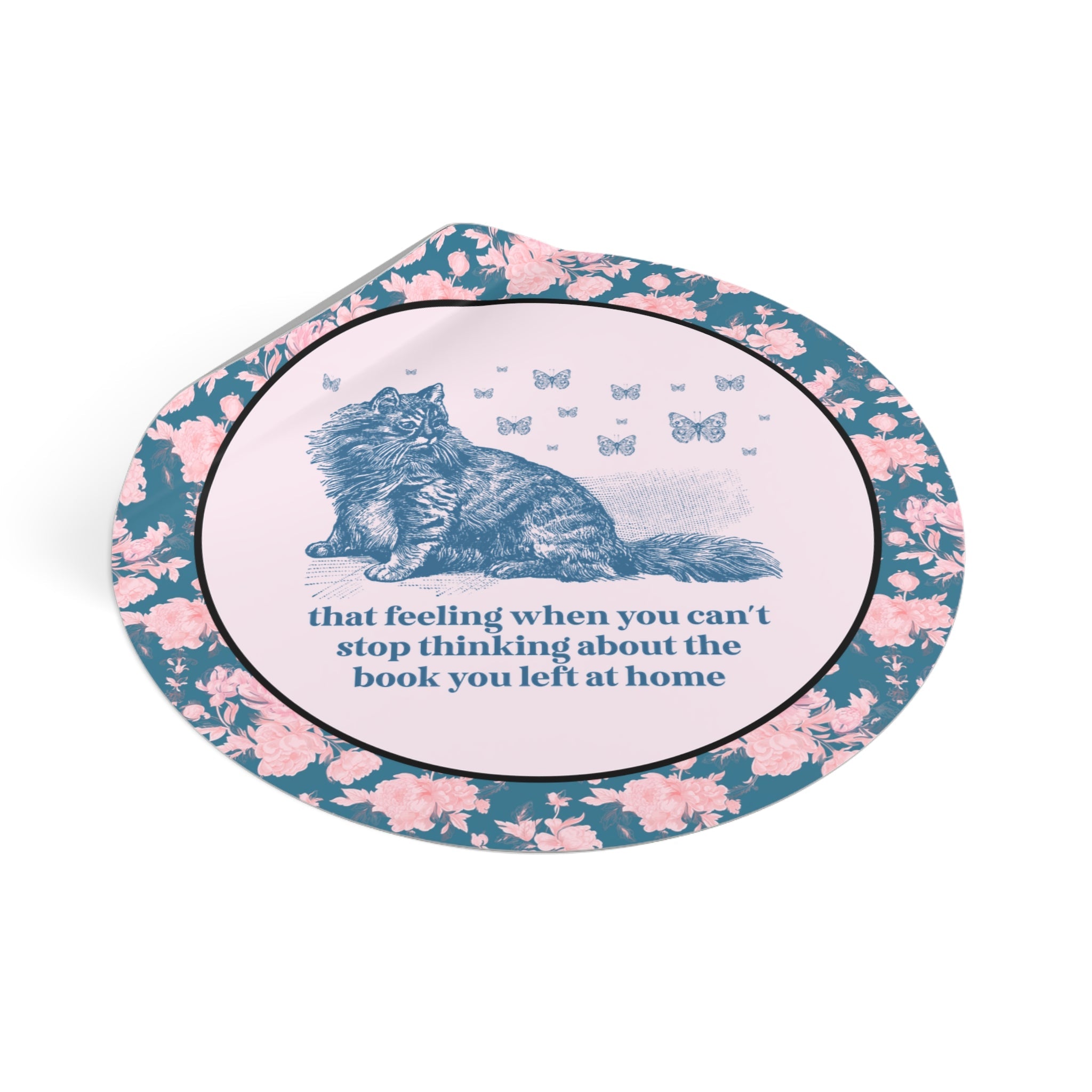 Bookish Cat Lover Sticker - Opal and June