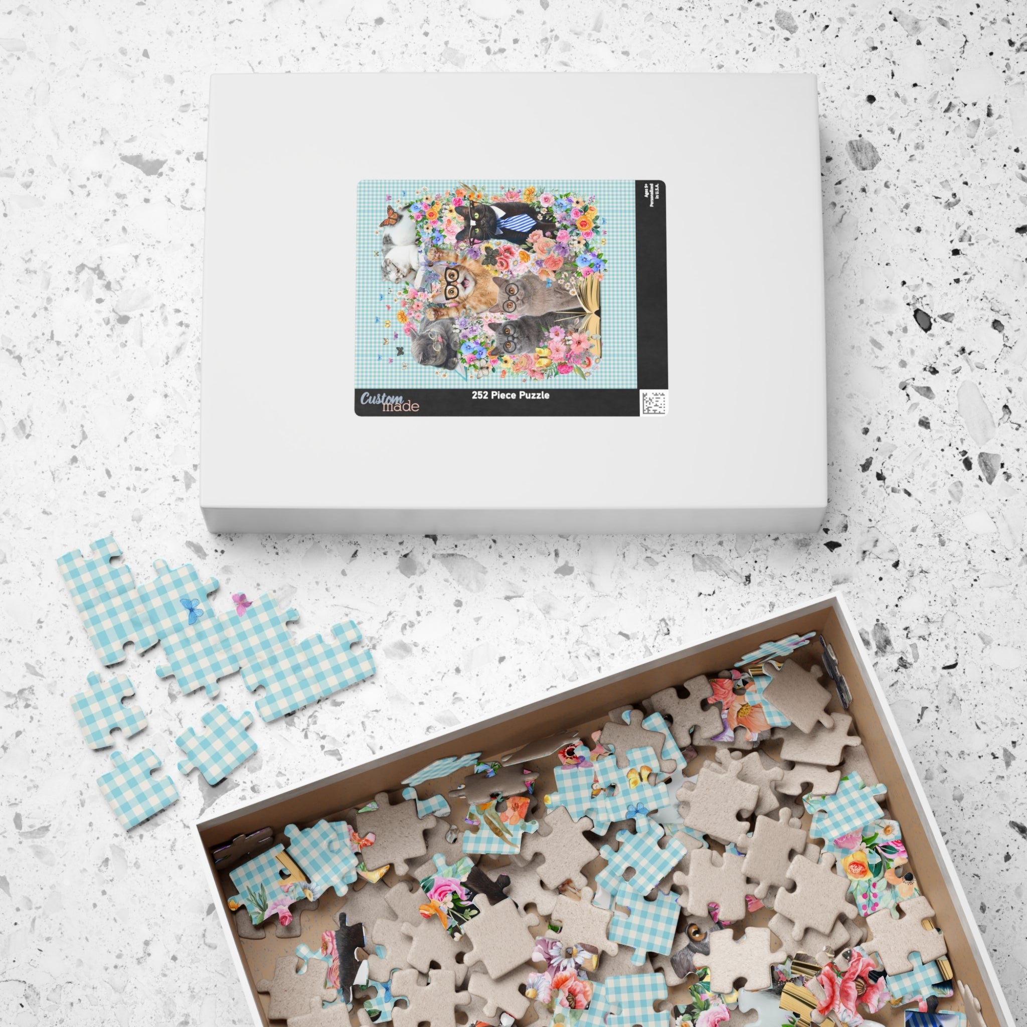 Bookish Cat Teacher Puzzle - Opal and June