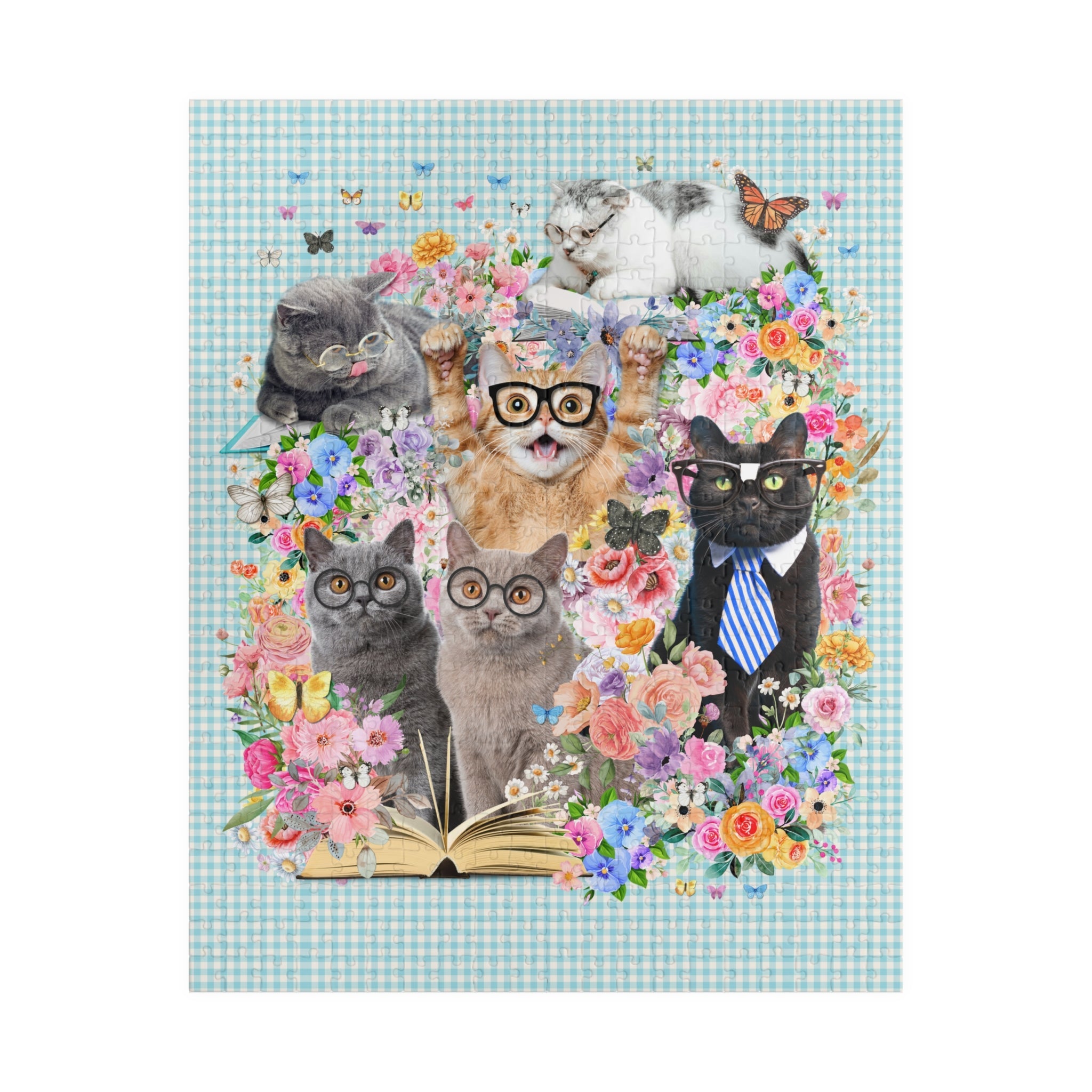 Bookish Cat Teacher Puzzle - Opal and June