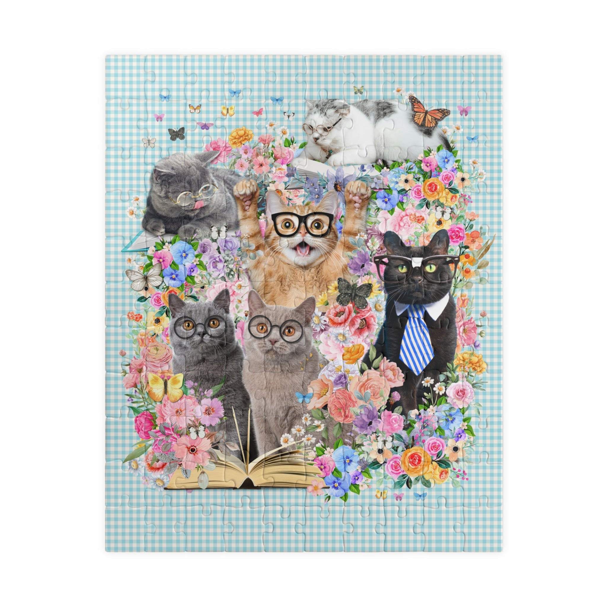 Bookish Cat Teacher Puzzle - Opal and June
