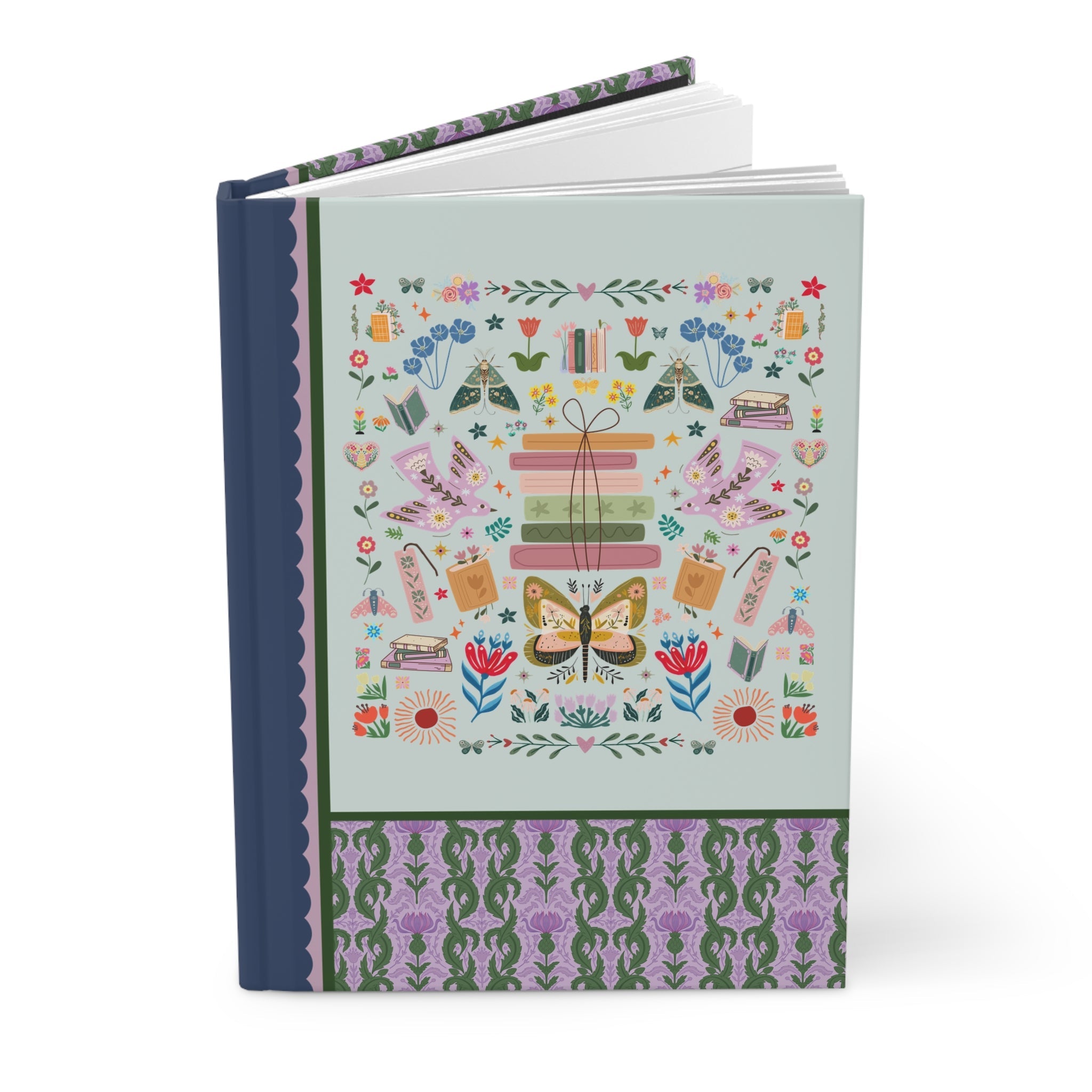 Bookish Folk Art Notebook - Opal and June