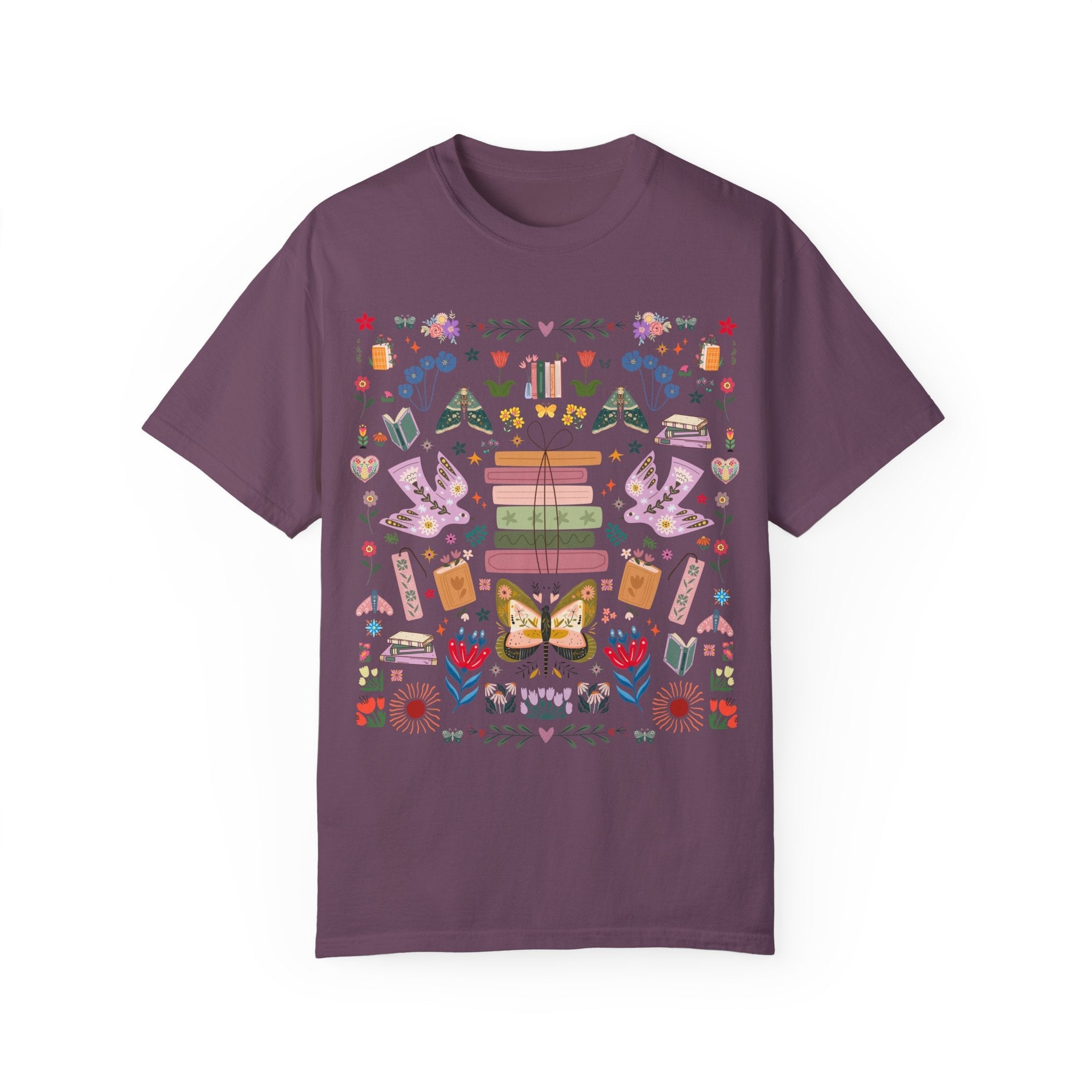 Bookish Folk Art Tee - Opal and June