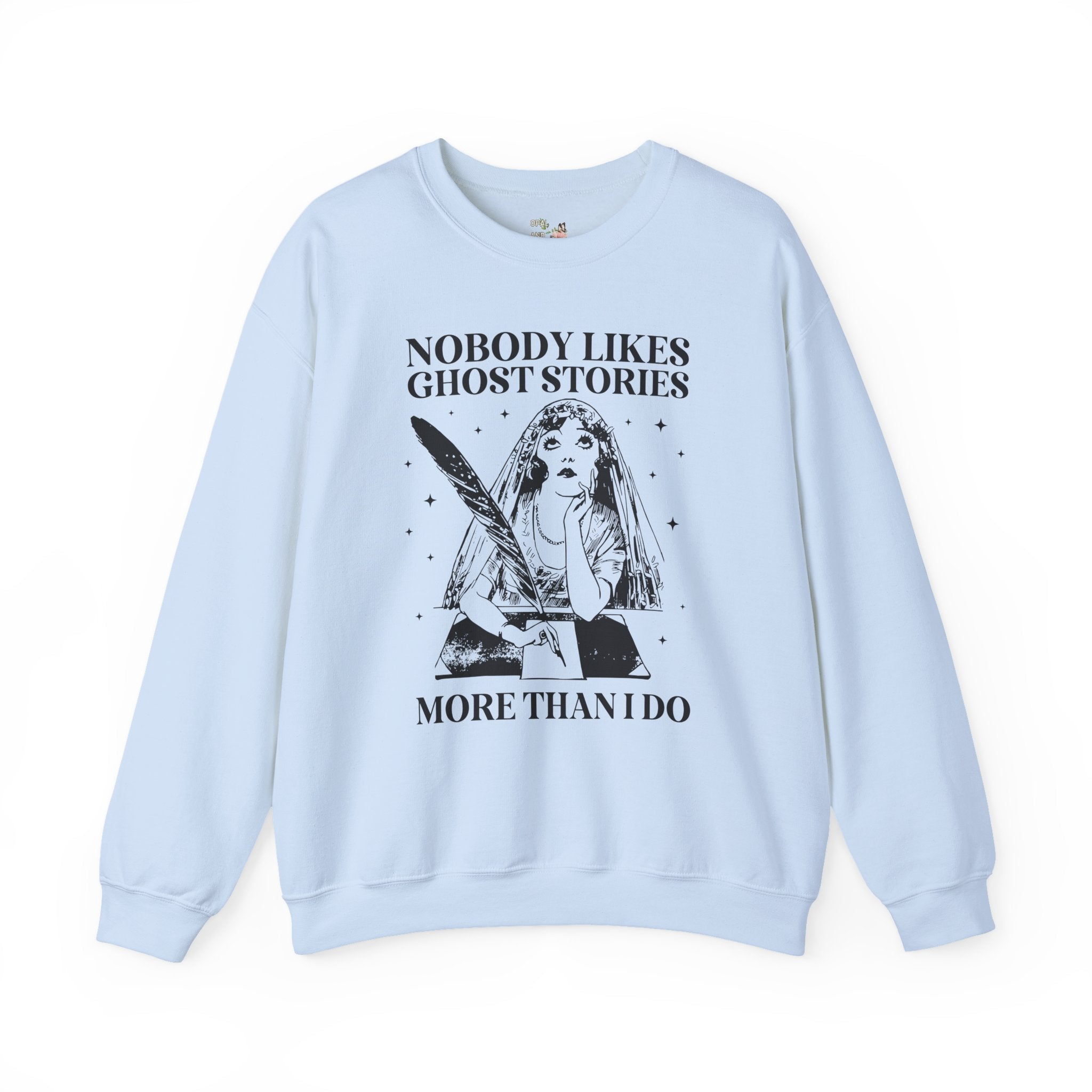 Bookish Halloween Sweatshirt for Horror Book Author or Friend Who Loves Ghost Stories, Funny Book Lover Gift Idea for Spooky Season or Fall - Opal and June