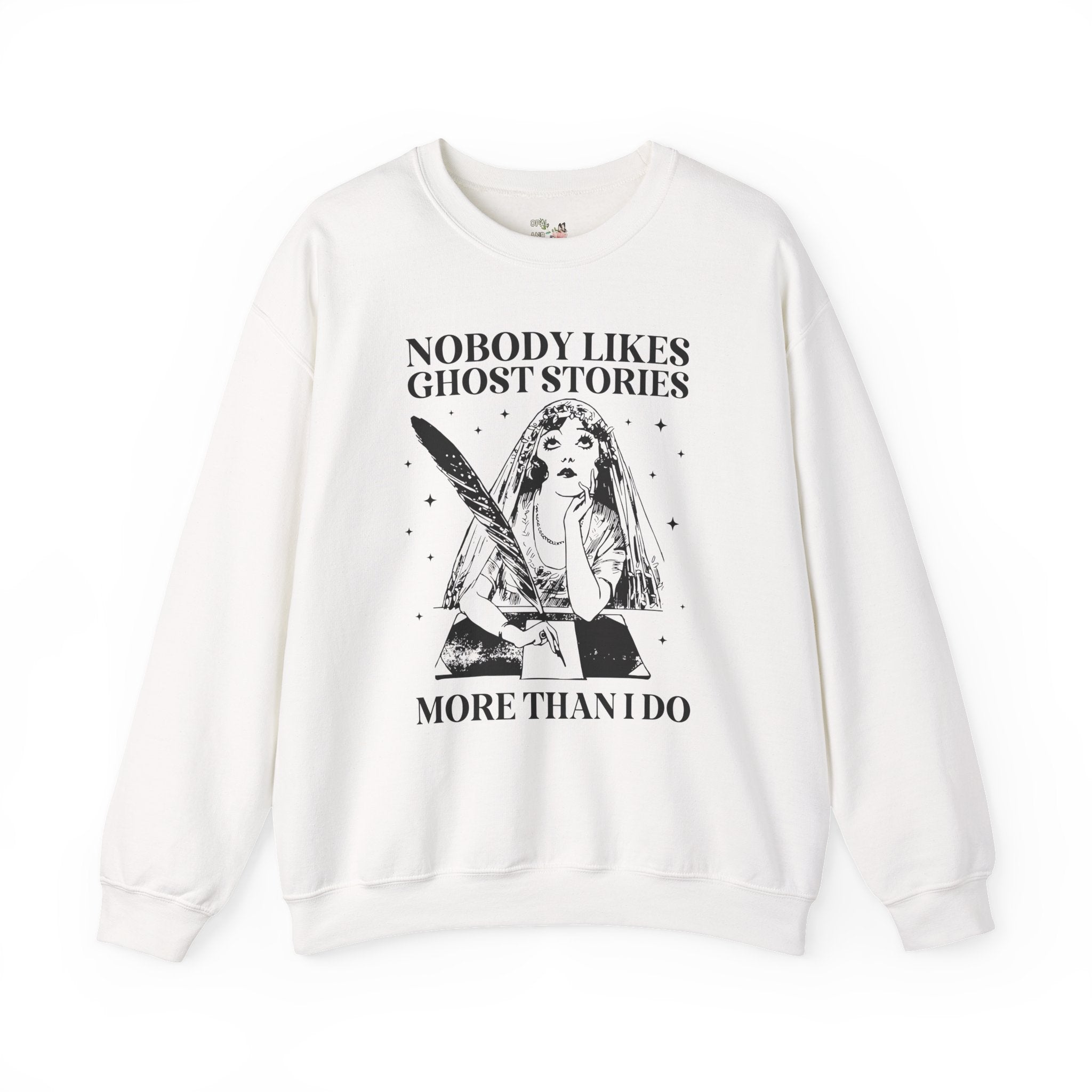 Bookish Halloween Sweatshirt for Horror Book Author or Friend Who Loves Ghost Stories, Funny Book Lover Gift Idea for Spooky Season or Fall - Opal and June