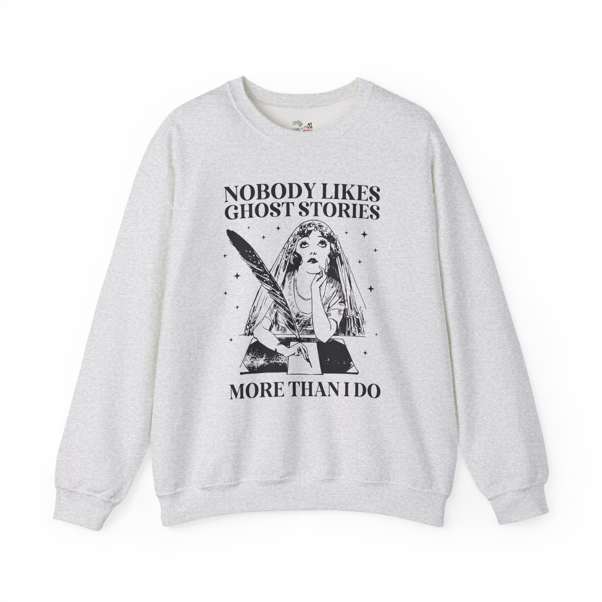 Bookish Halloween Sweatshirt for Horror Book Author or Friend Who Loves Ghost Stories, Funny Book Lover Gift Idea for Spooky Season or Fall - Opal and June