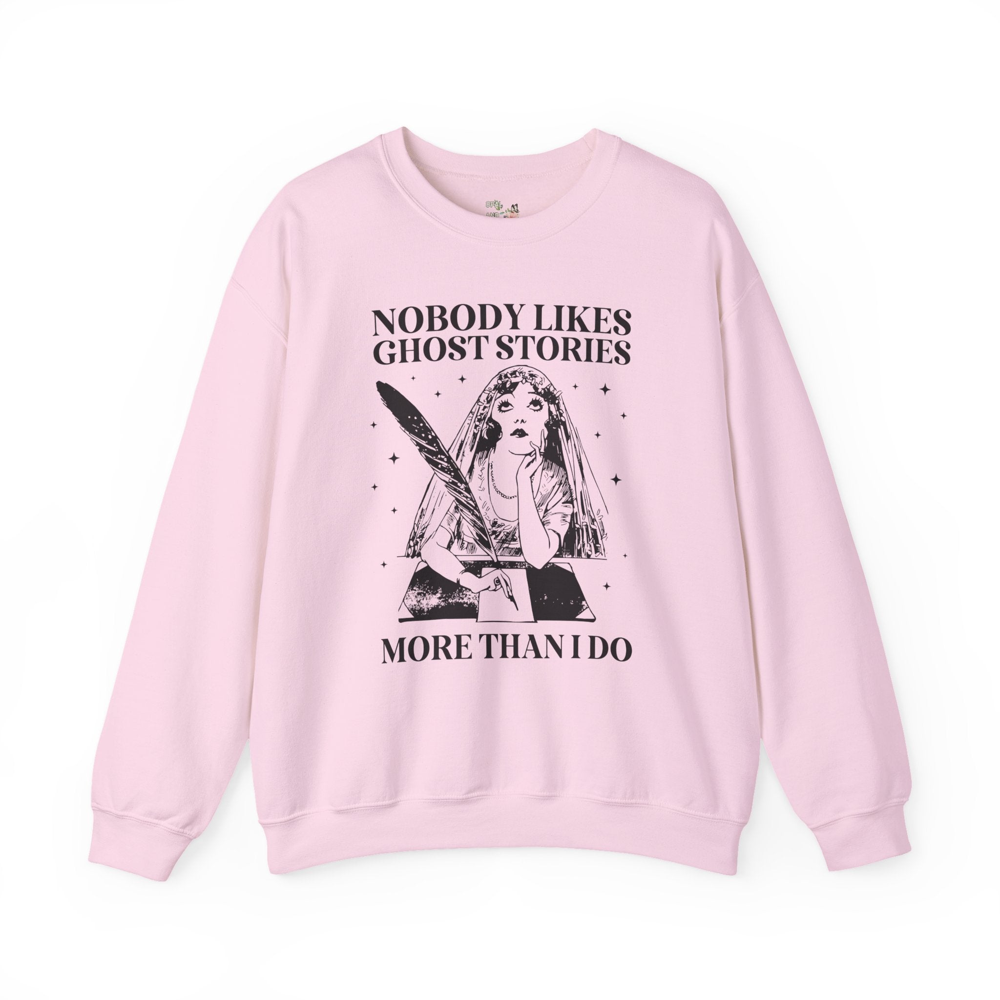 Bookish Halloween Sweatshirt for Horror Book Author or Friend Who Loves Ghost Stories, Funny Book Lover Gift Idea for Spooky Season or Fall - Opal and June