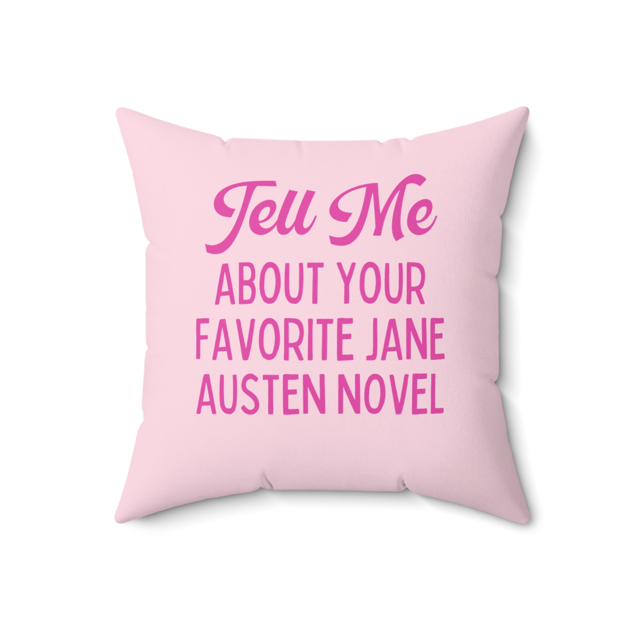 Bookish Jane Austen Pillow for Romance Reader: Floral Cottagecore Pillow for Her - Opal and June