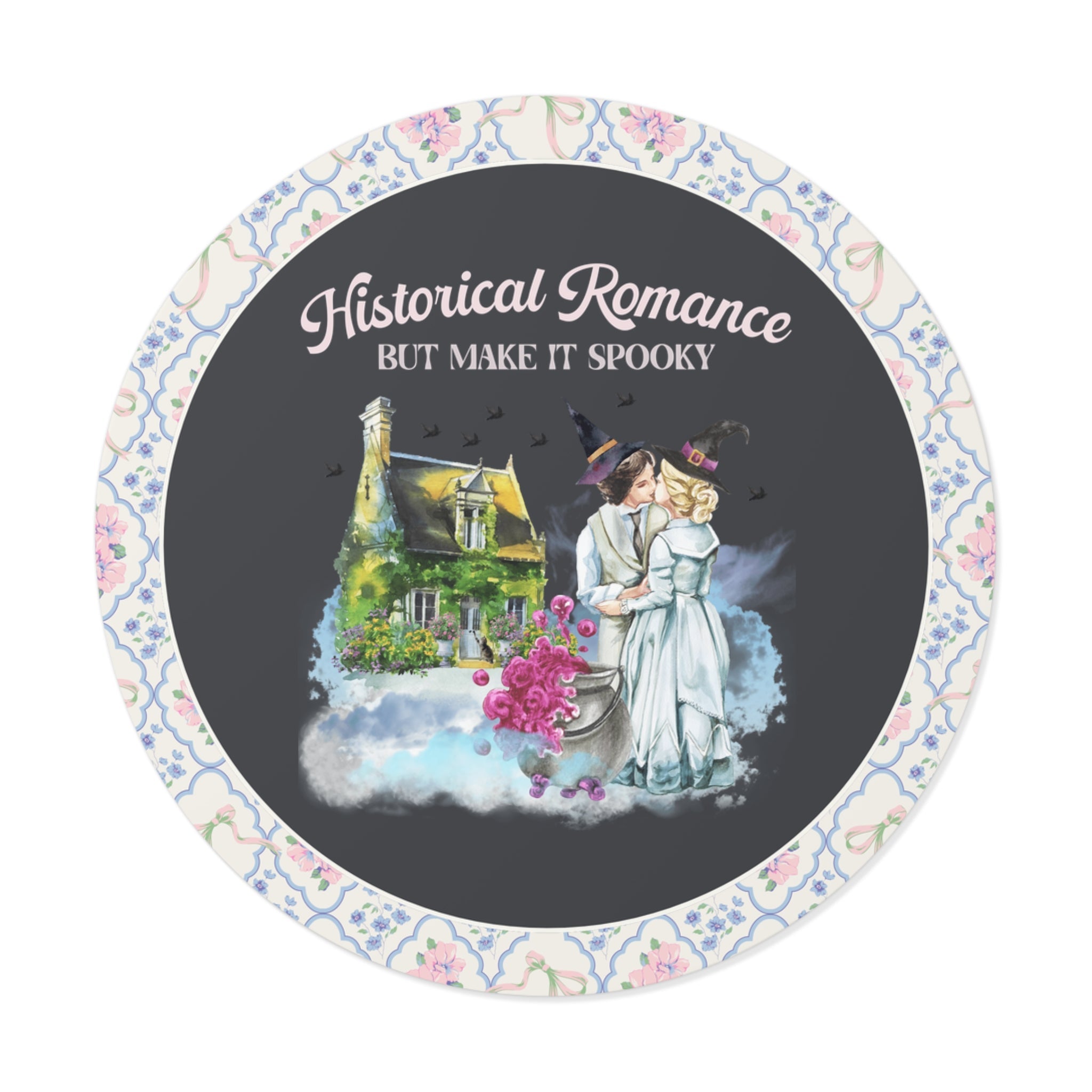 Bookish Sticker for Historical Romance Reader: Make it Spooky | Cute Halloween Gift for Librarian, Regency Romance Gift with Witchy Vibes - Opal and June