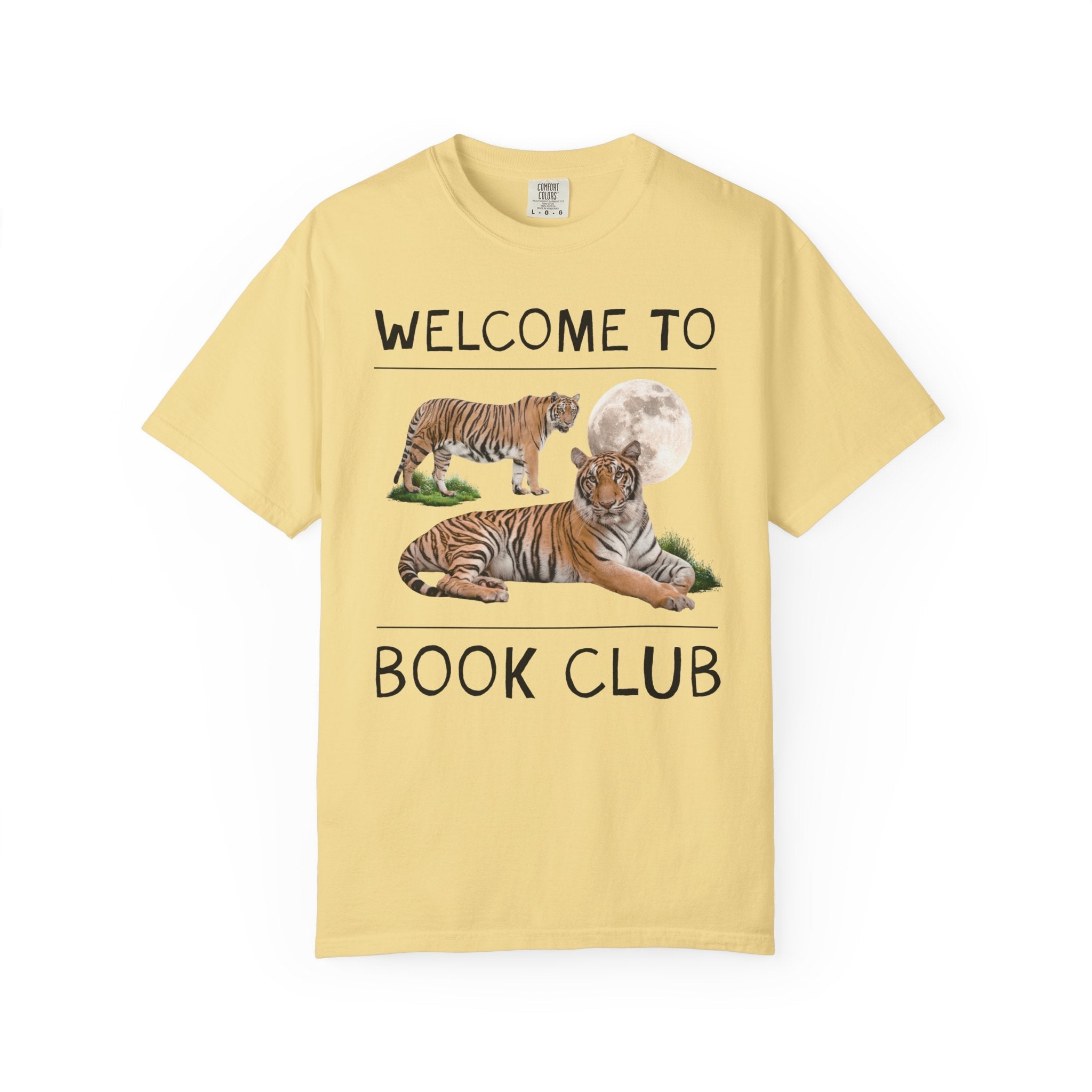 Bookish Tiger Tee Shirt: Welcome to Book Club - Opal and June