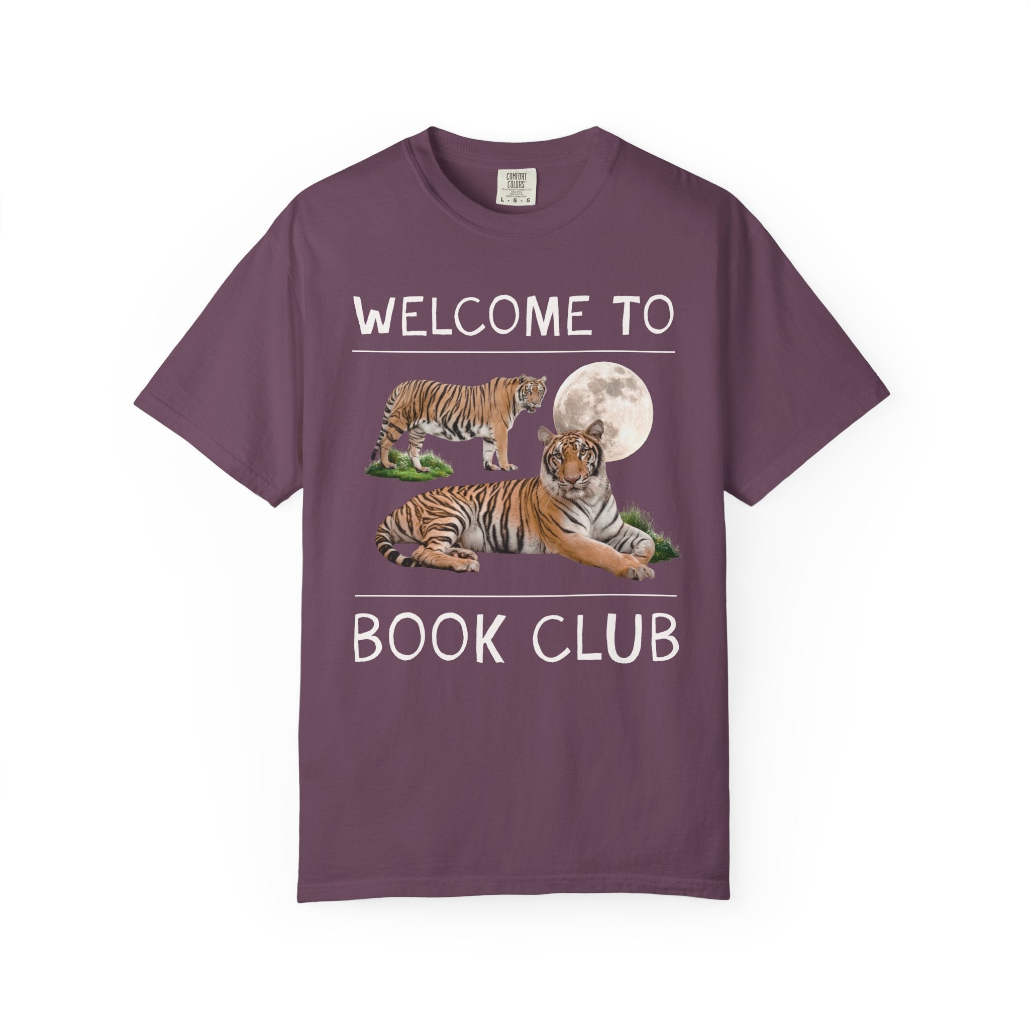 Bookish Tiger Tee Shirt: Welcome to Book Club - Opal and June