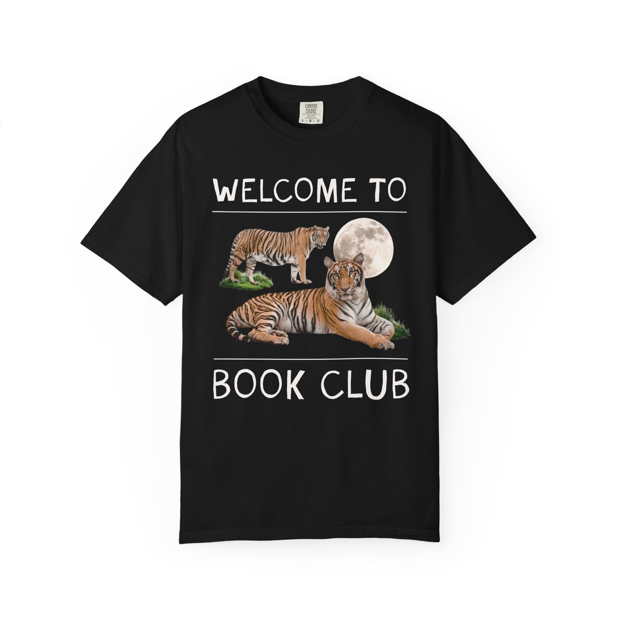 Bookish Tiger Tee Shirt: Welcome to Book Club - Opal and June