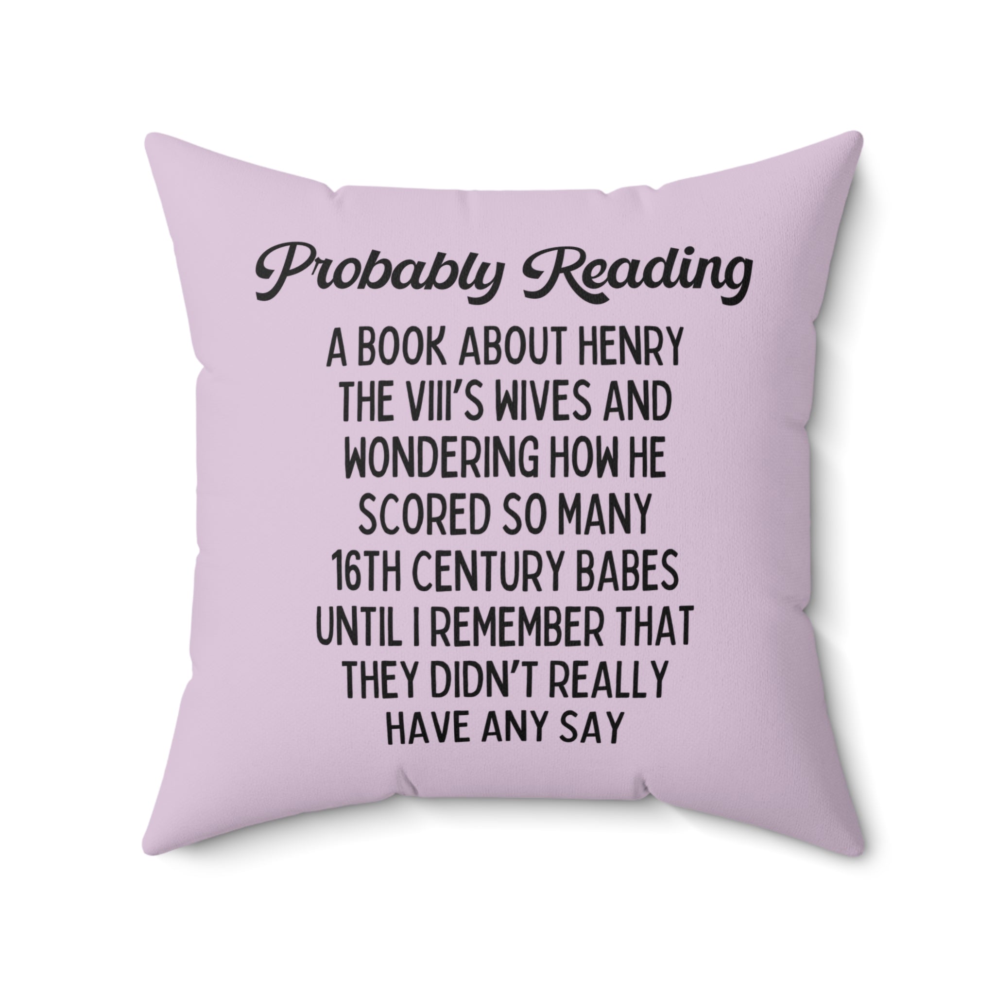 Bookish Tudor History Pillow - Opal and June