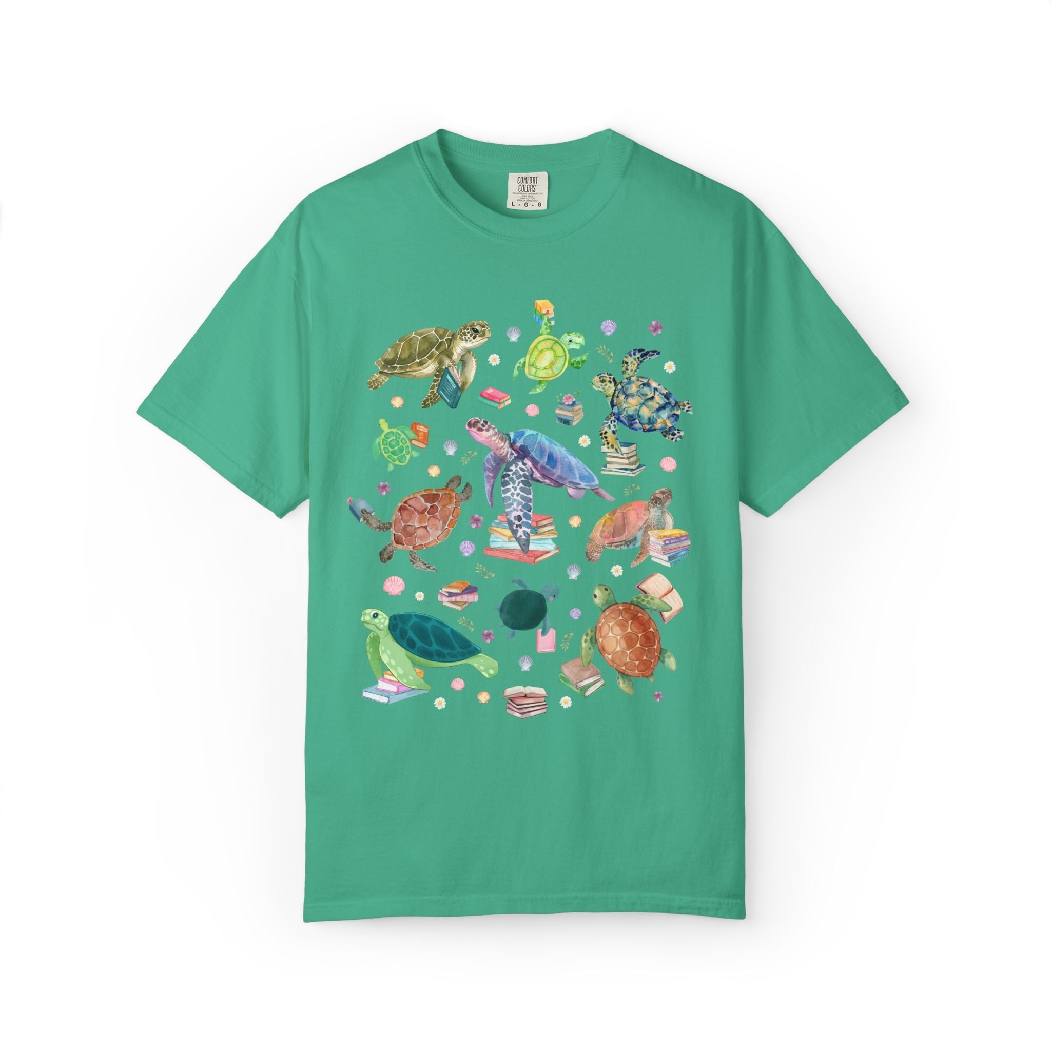 Bookish Turtle Tee Shirt - Opal and June