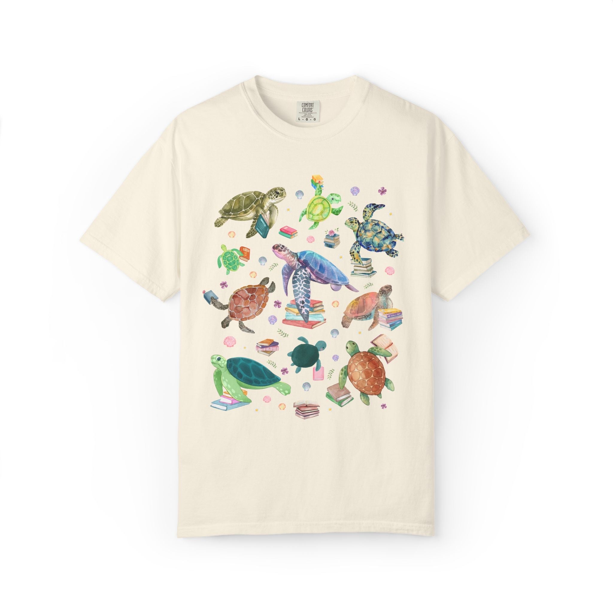 Bookish Turtle Tee Shirt - Opal and June