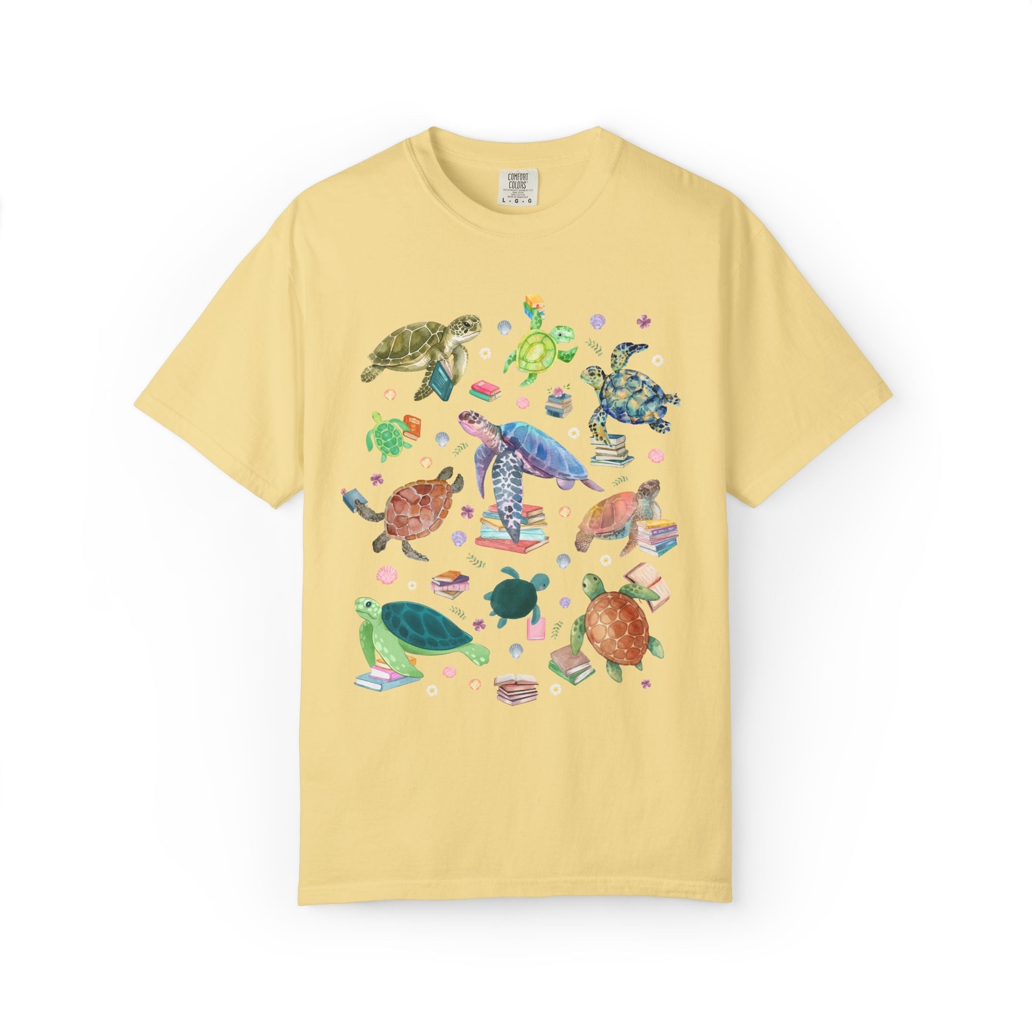 Bookish Turtle Tee Shirt - Opal and June