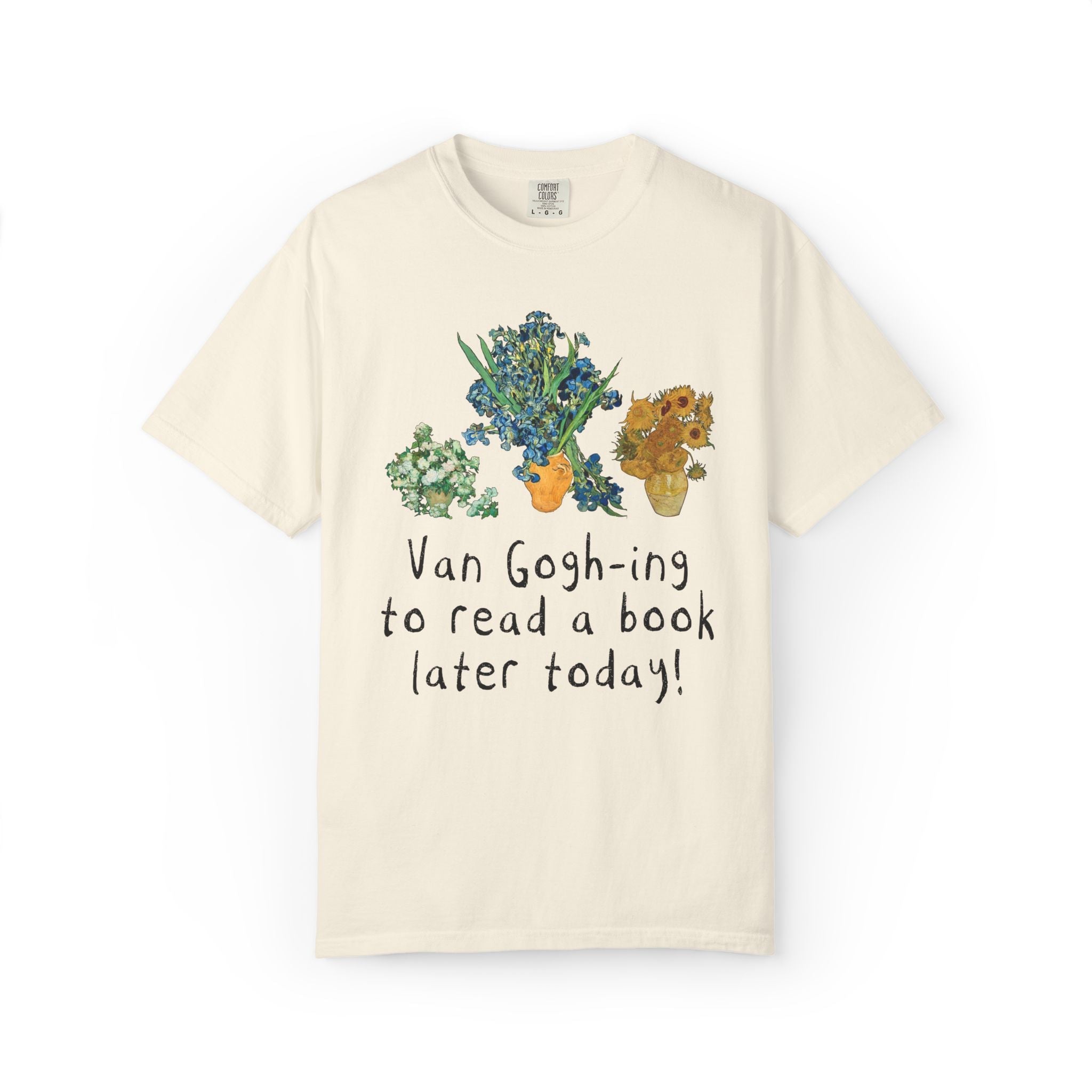 Bookish Vincent Van Gogh T-Shirt with Funny Saying: Silly Art History Lover T-Shirt for Romance Reader Who Loves Museums, Cute Bookworm Gift - Opal and June