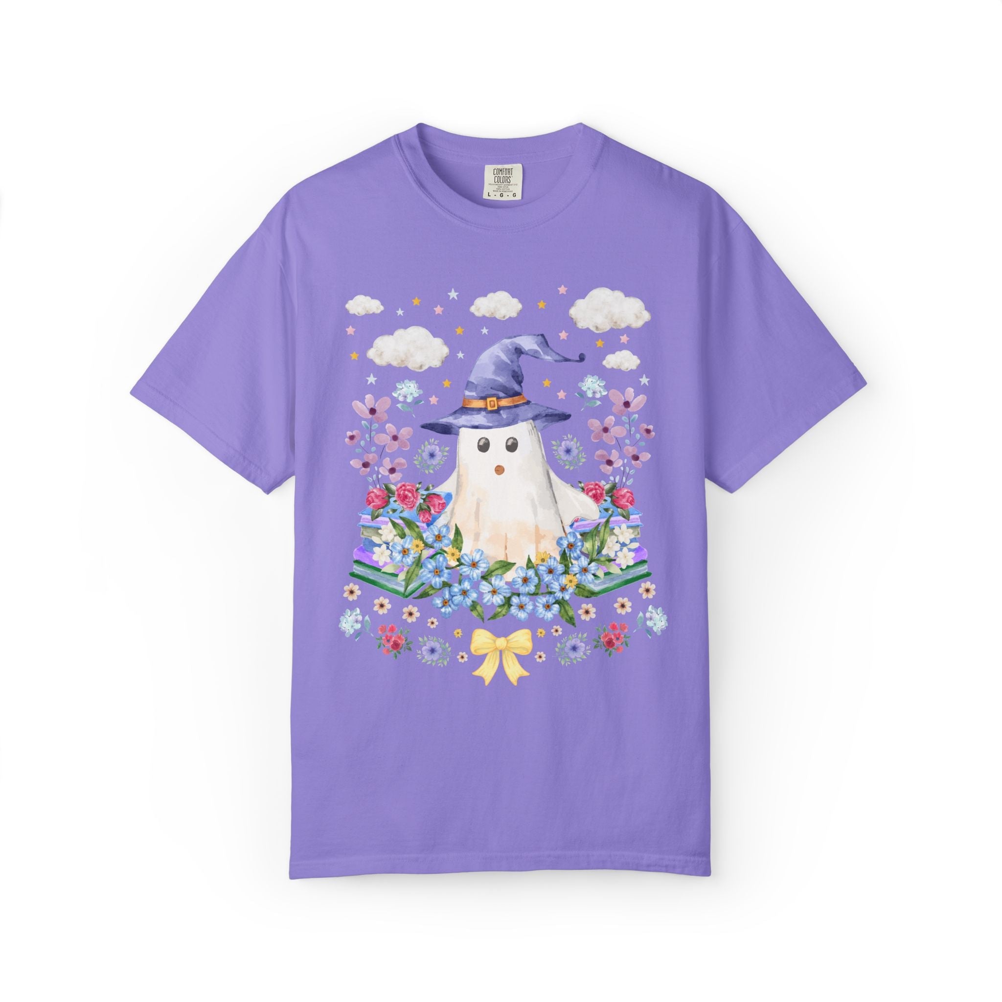 Bookish Wildflower Ghost Tee Shirt - Opal and June