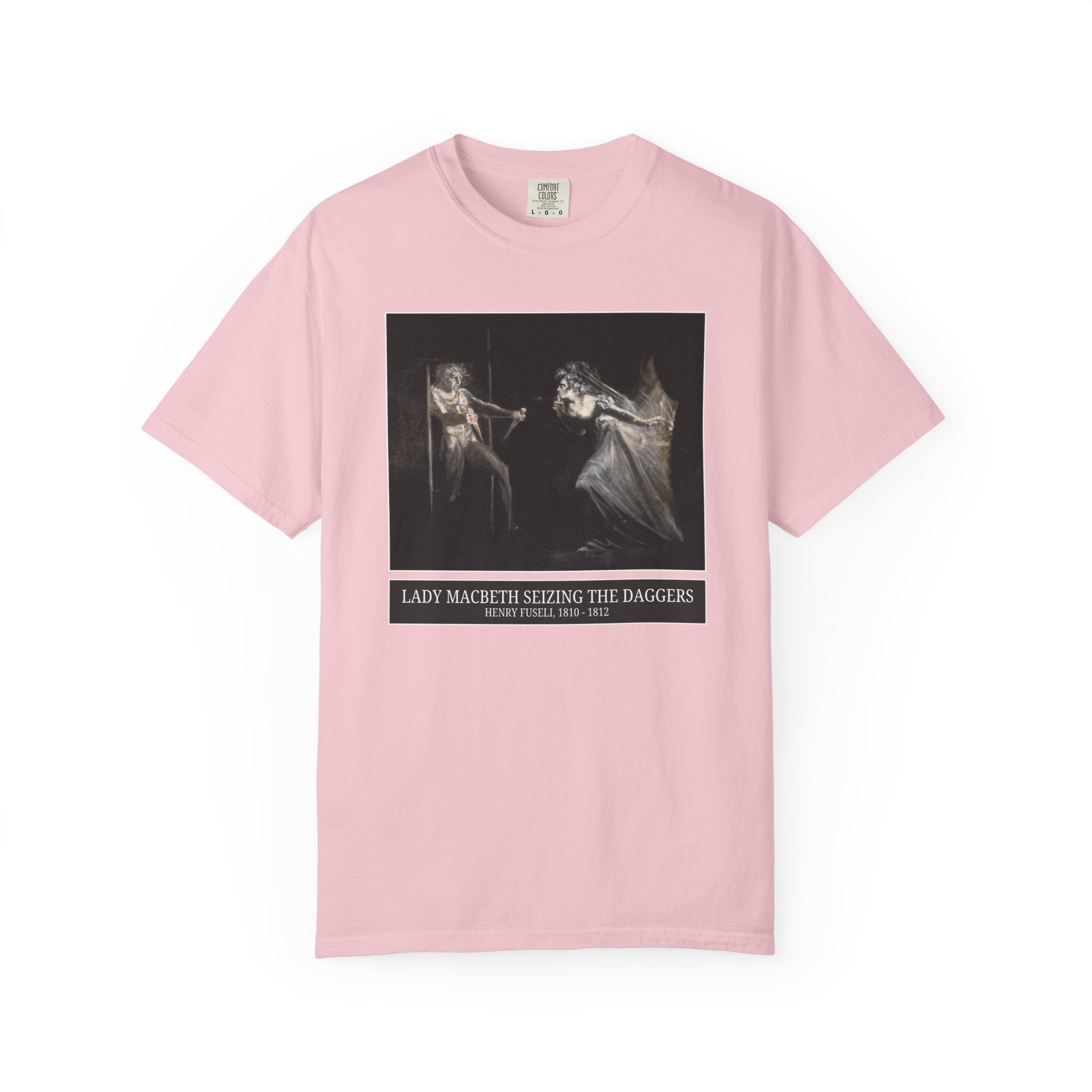 Bookish William Shakespeare English Teacher Art History Tee Shirt: Lady Macbeth Seizing the Daggers by Henry Fuseli, Book Lover Gift Idea - Opal and June