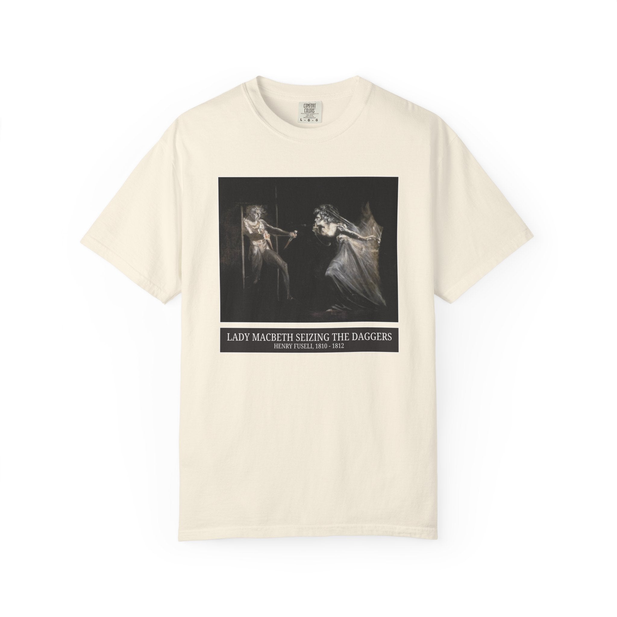 Bookish William Shakespeare English Teacher Art History Tee Shirt: Lady Macbeth Seizing the Daggers by Henry Fuseli, Book Lover Gift Idea - Opal and June