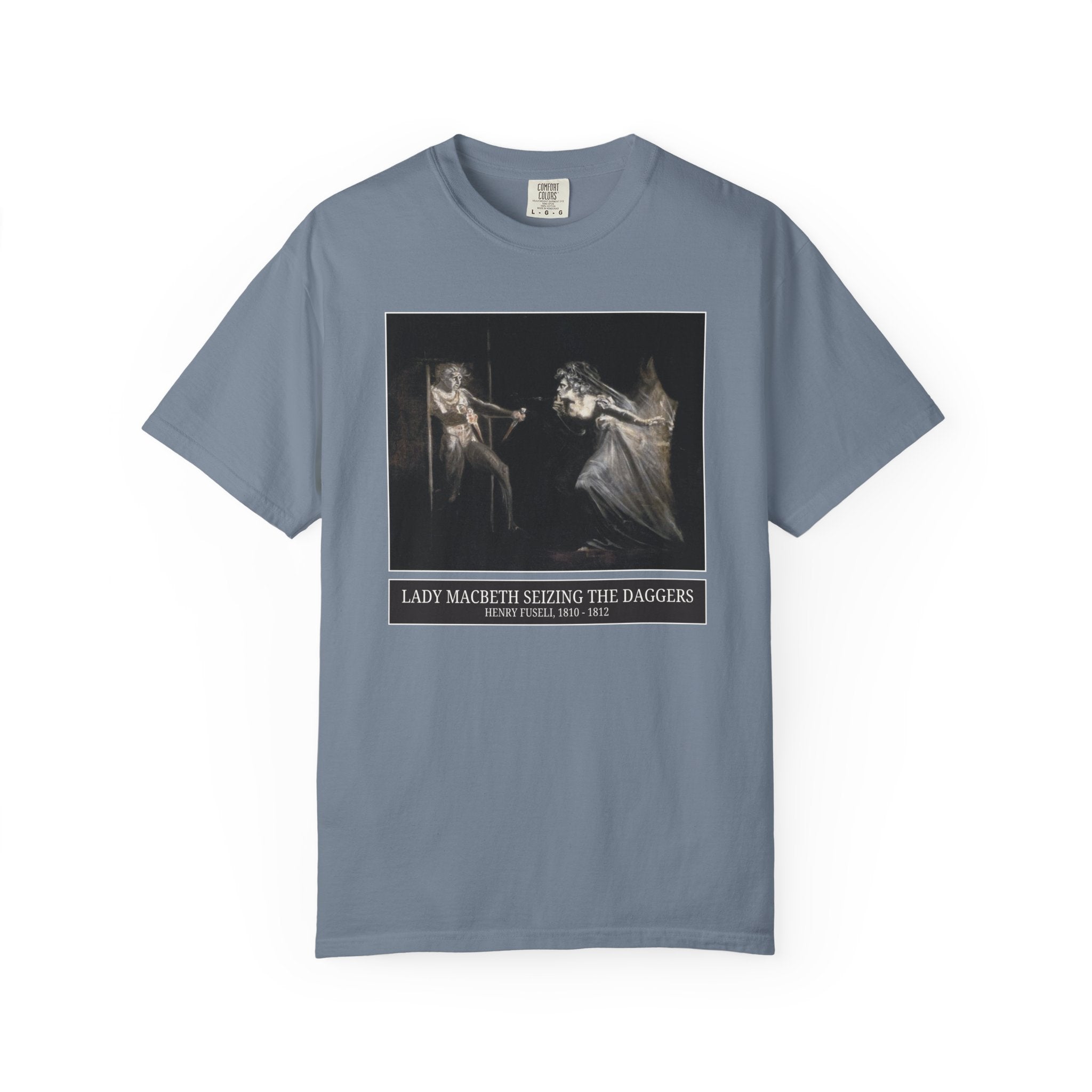 Bookish William Shakespeare English Teacher Art History Tee Shirt: Lady Macbeth Seizing the Daggers by Henry Fuseli, Book Lover Gift Idea - Opal and June