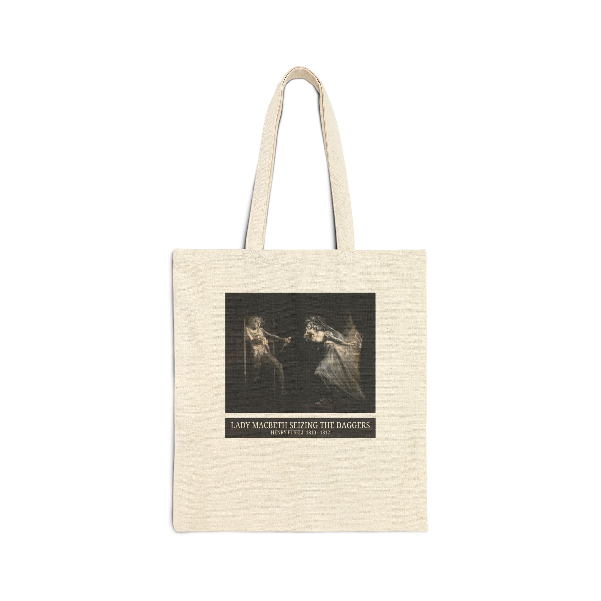Bookish William Shakespeare English Teacher Art History Tote Bag: Lady Macbeth Seizing the Daggers by Henry Fuseli - Opal and June