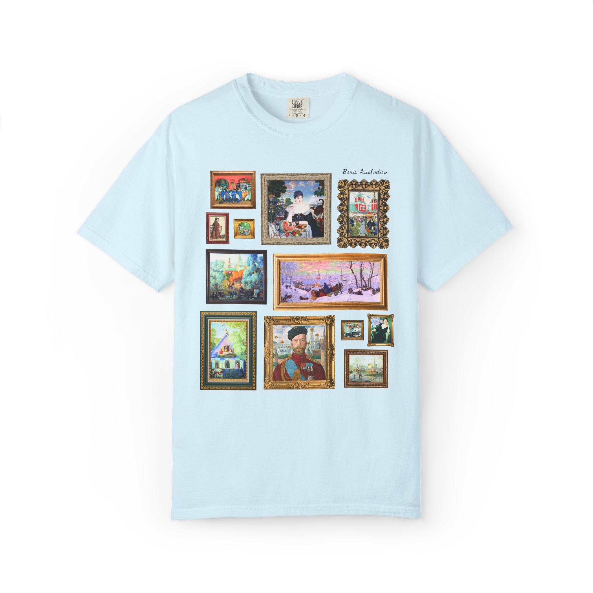 Boris Kustodiev Art History Buff Tee Shirt, Famous Russian Modernist Art, Tsar Nicholas II Painting, 19th Century Early 1900s History Buff - Opal and June