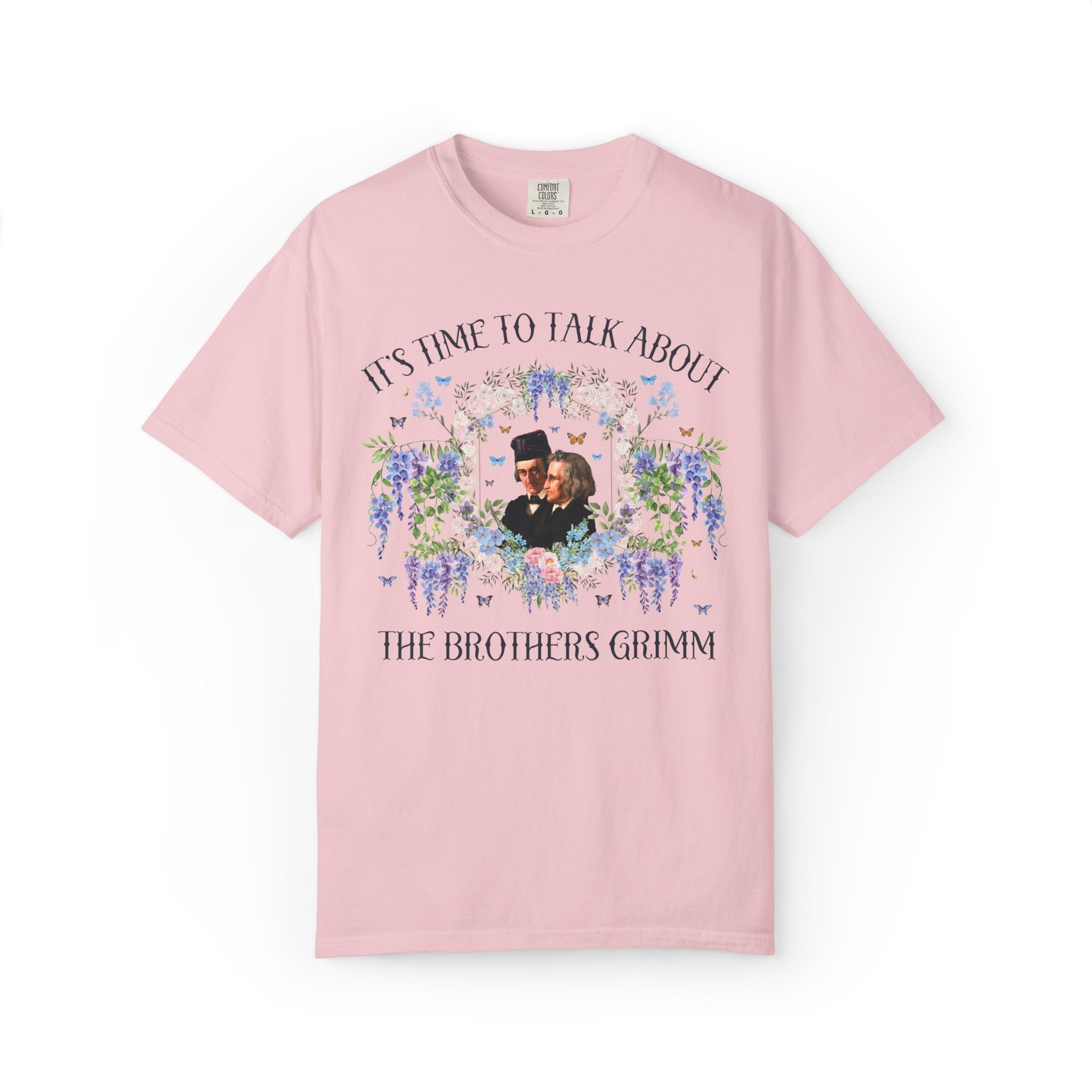 Brothers Grimm Bookish Fairy Tale Tee Shirt for Reader or Folklore Historian, 19th Century German History Tee for Book Lover, Romance Writer - Opal and June