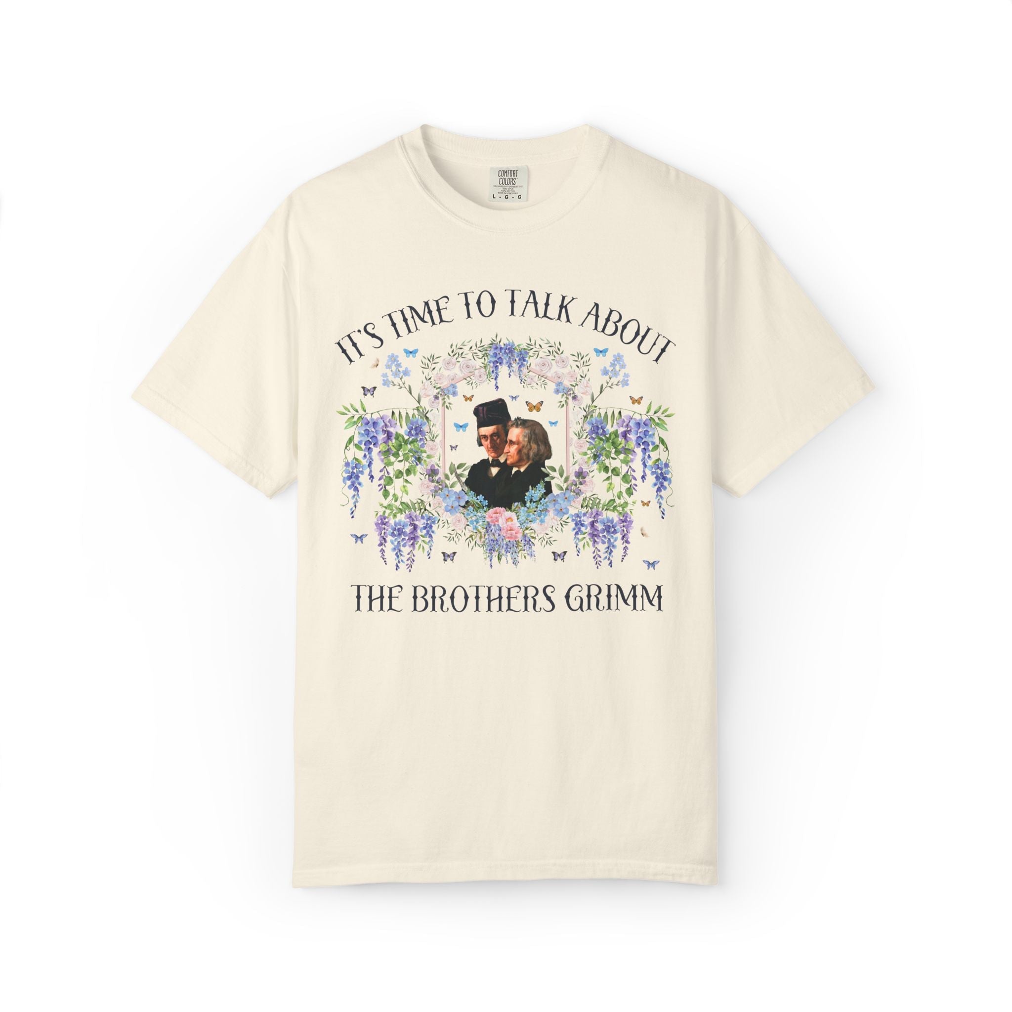Brothers Grimm Bookish Fairy Tale Tee Shirt for Reader or Folklore Historian, 19th Century German History Tee for Book Lover, Romance Writer - Opal and June