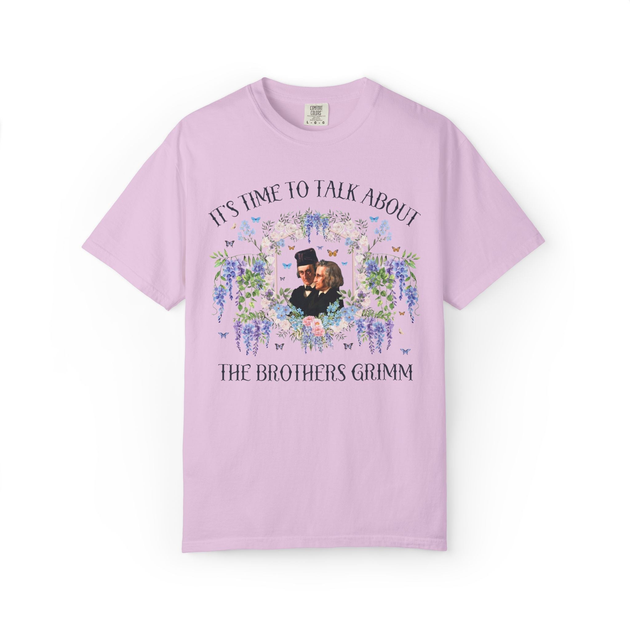 Brothers Grimm Bookish Fairy Tale Tee Shirt for Reader or Folklore Historian, 19th Century German History Tee for Book Lover, Romance Writer - Opal and June