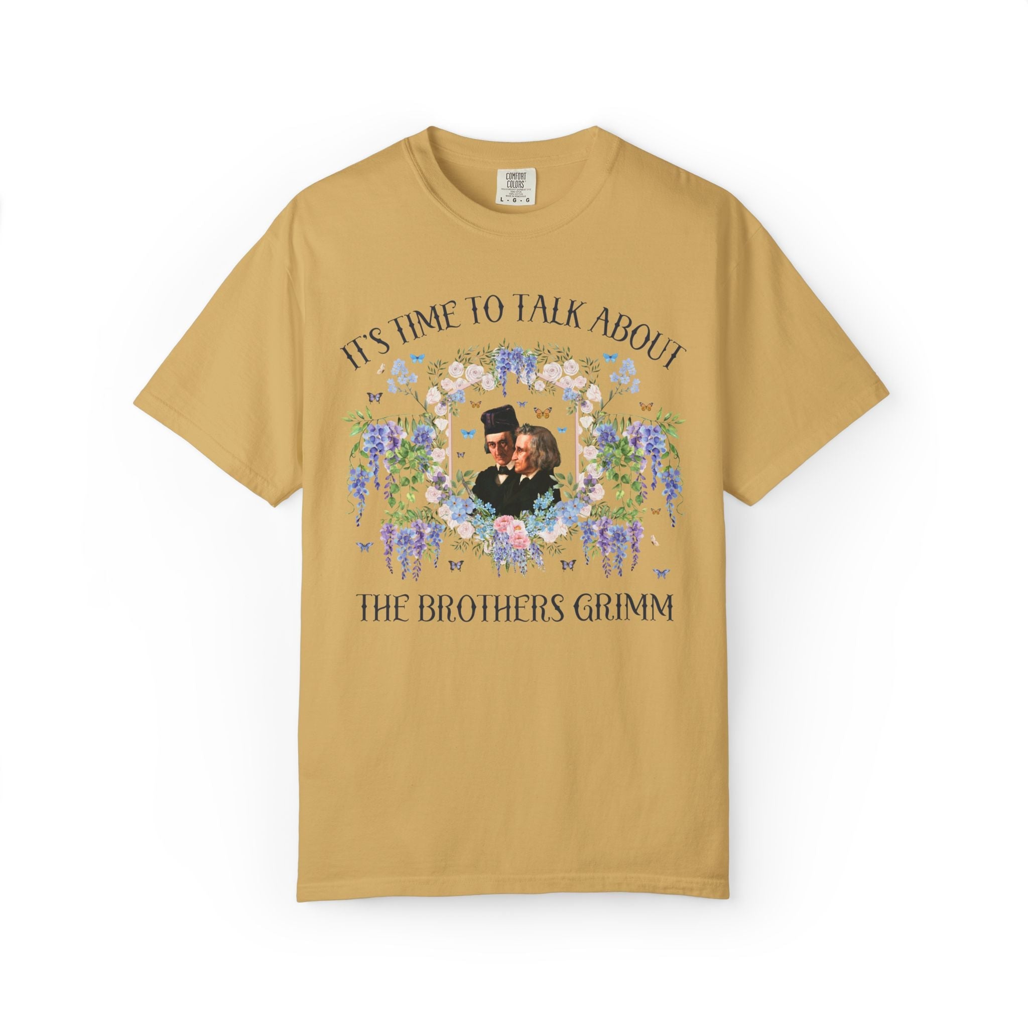 Brothers Grimm Bookish Fairy Tale Tee Shirt for Reader or Folklore Historian, 19th Century German History Tee for Book Lover, Romance Writer - Opal and June