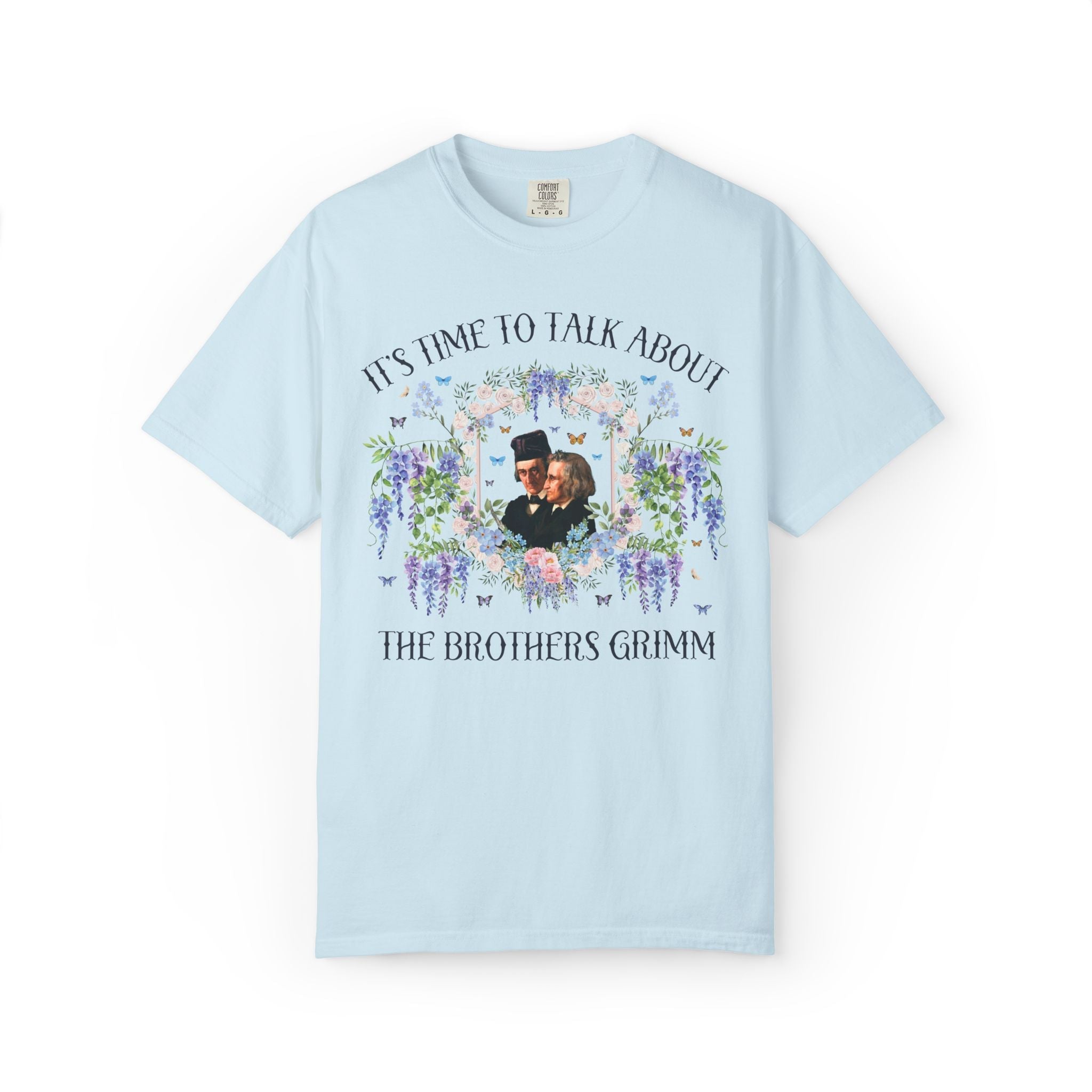 Brothers Grimm Bookish Fairy Tale Tee Shirt for Reader or Folklore Historian, 19th Century German History Tee for Book Lover, Romance Writer - Opal and June