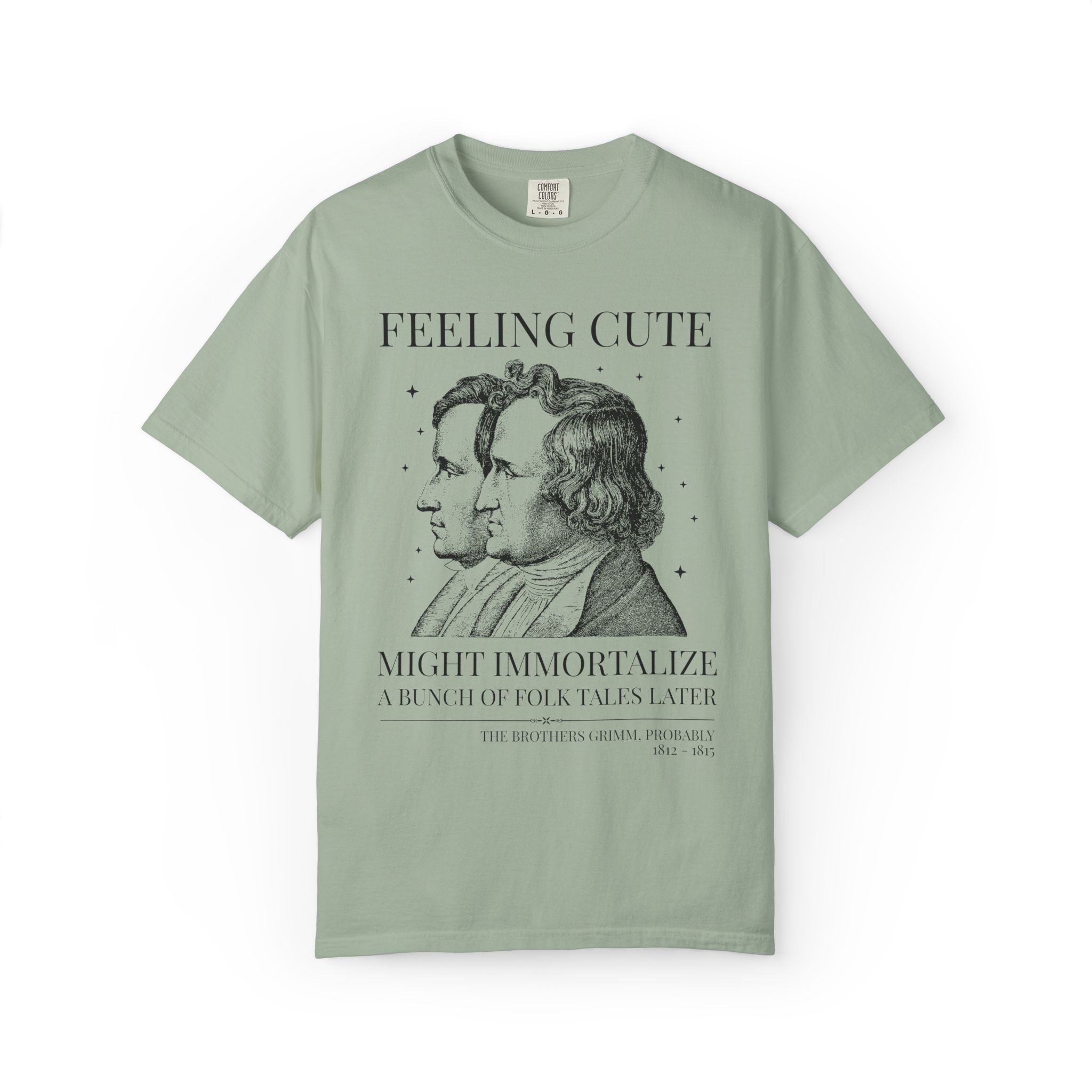 Brothers Grimm Bookish Fairy Tale Tee Shirt for Reader or Historian, 19th Century European Folklore Tee for Book Lover, Romance Writer - Opal and June