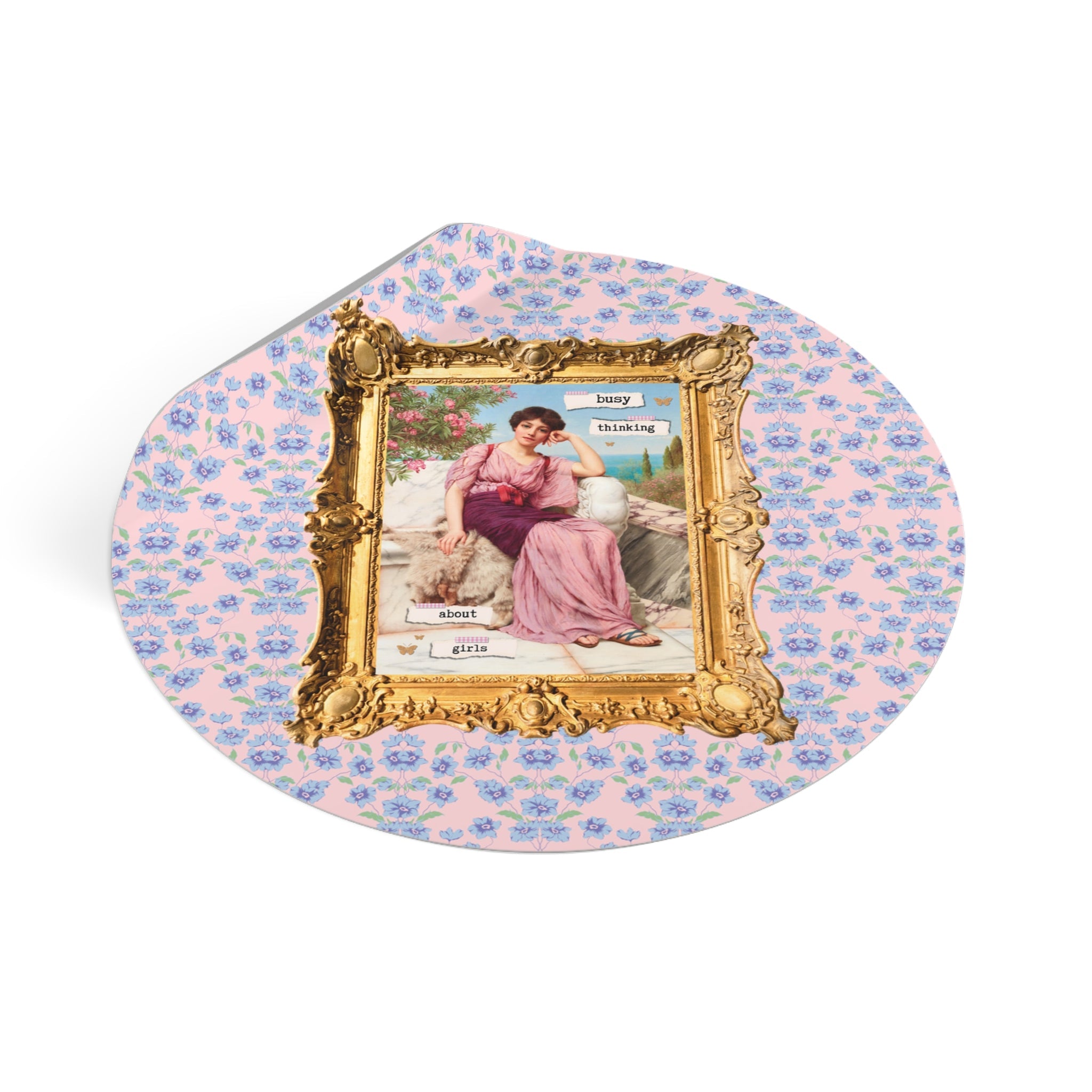 Busy Thinking Abut Girls Sticker - Opal and June