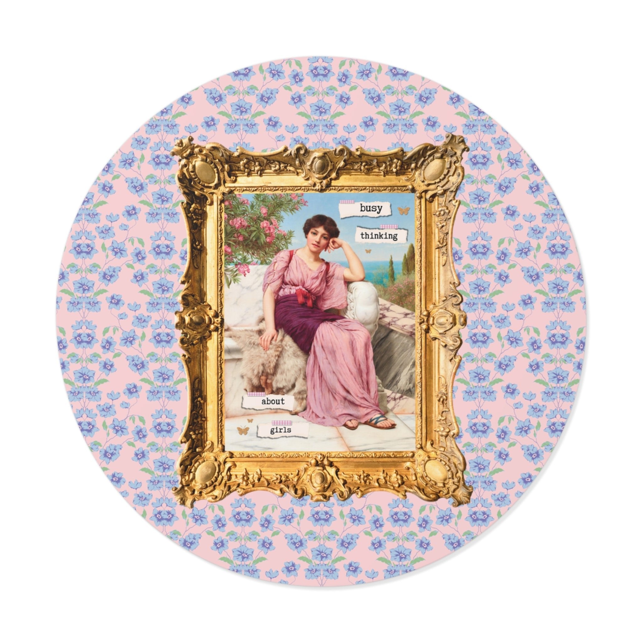 Busy Thinking Abut Girls Sticker - Opal and June