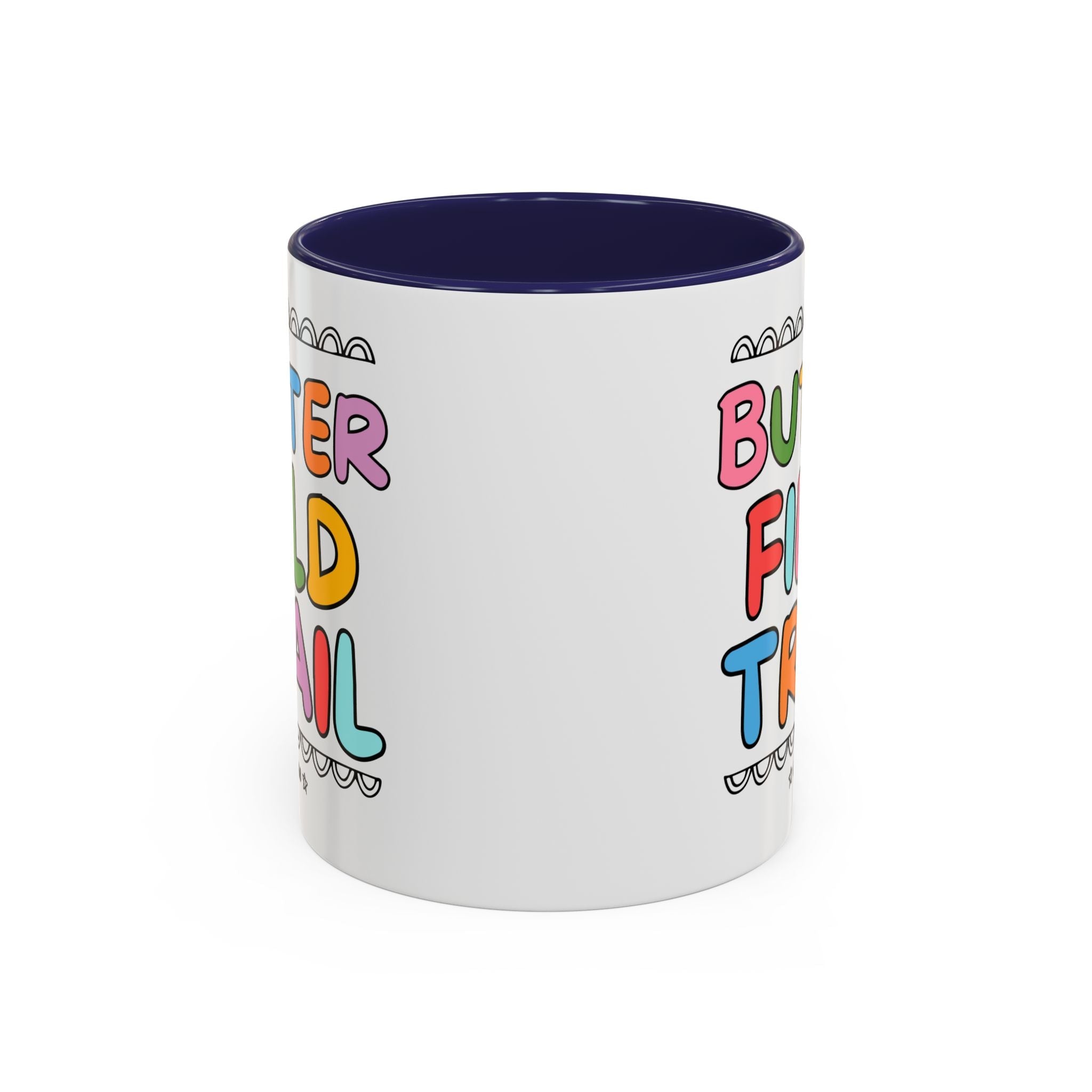 Butterfield Trail Elementary Coffee Mug: Rainbow Letters - Opal and June