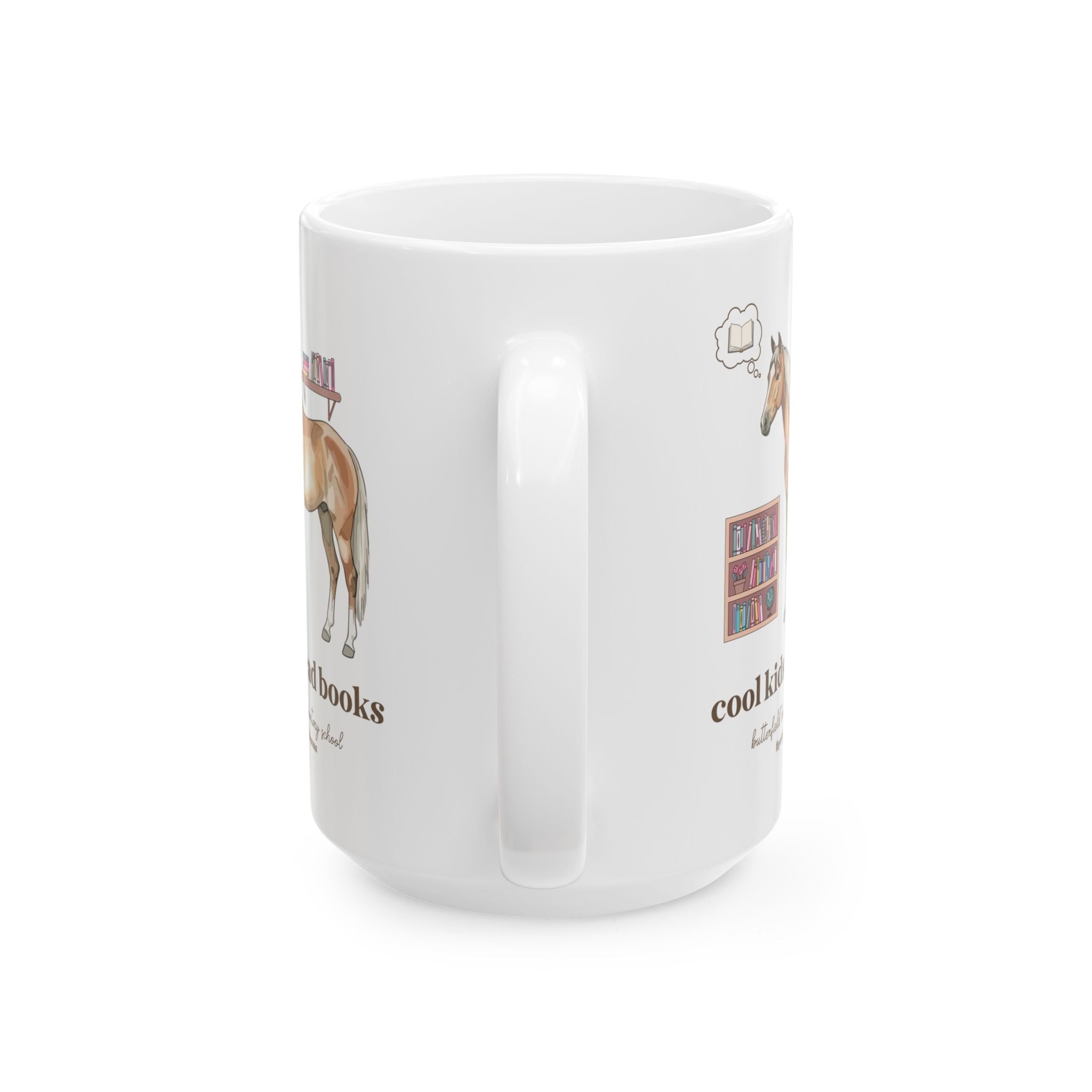 Butterfield Trail Elementary School 15 Oz Coffee Mug: Cool Kids Read Books - Opal and June