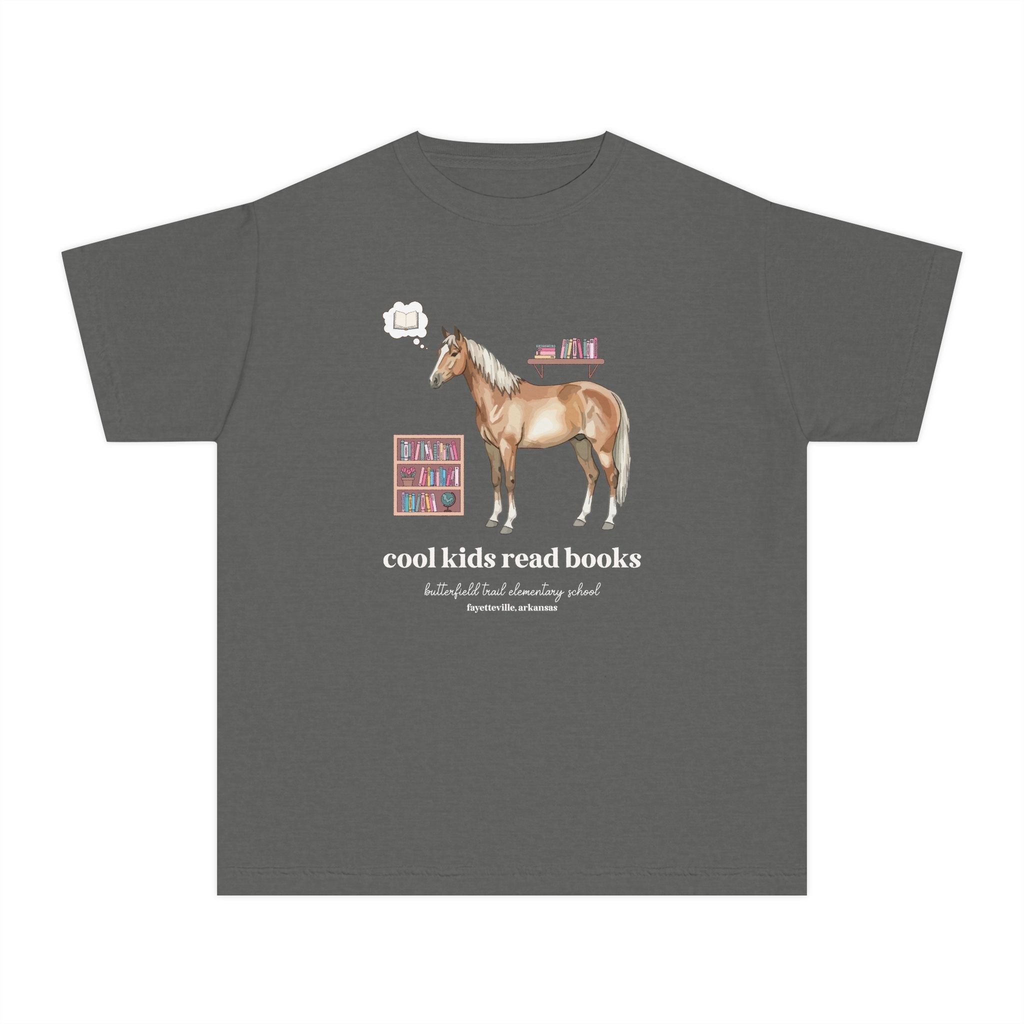 Butterfield Trail Elementary School Kids Tee Shirt: Cool Kids Read Books - Opal and June