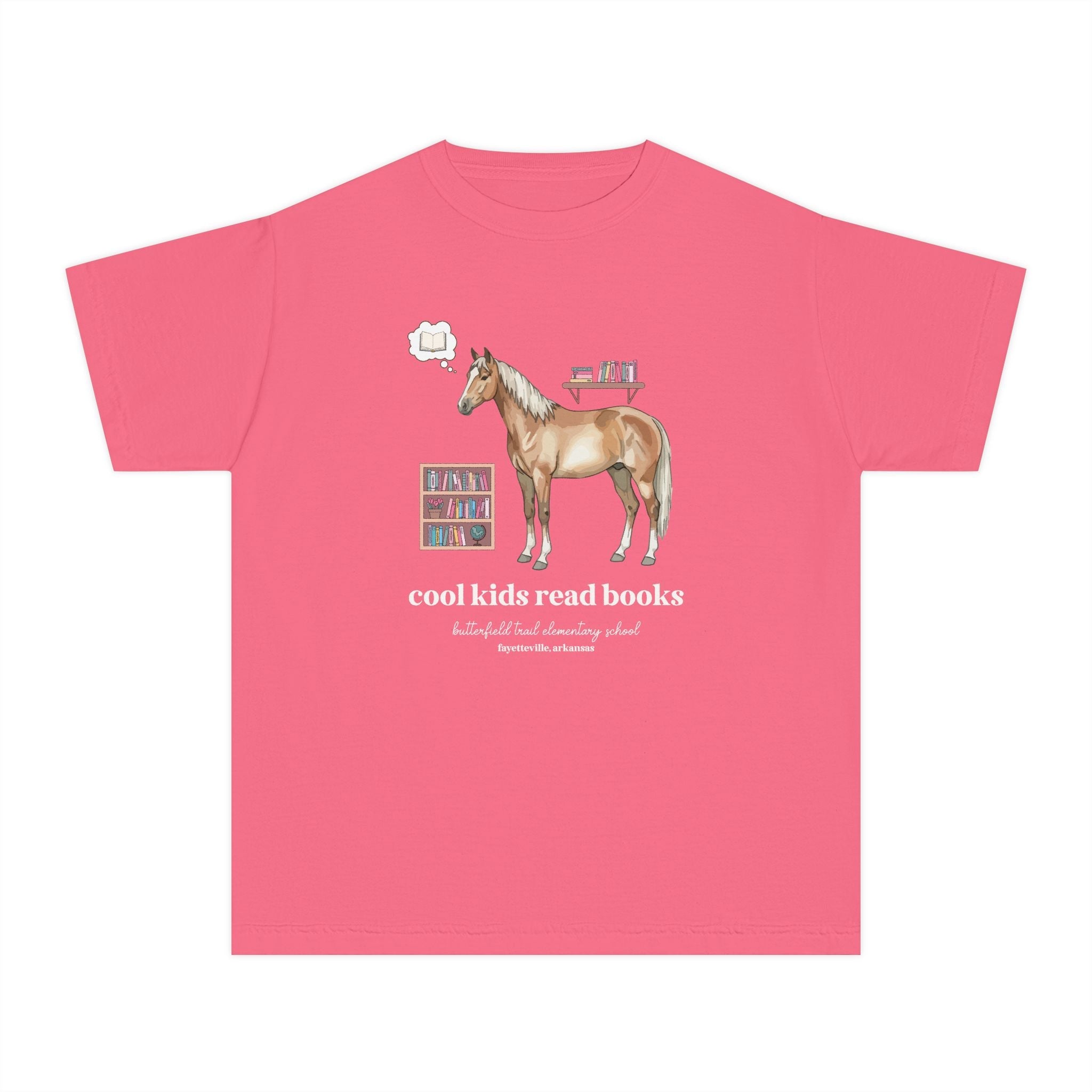Butterfield Trail Elementary School Kids Tee Shirt: Cool Kids Read Books - Opal and June