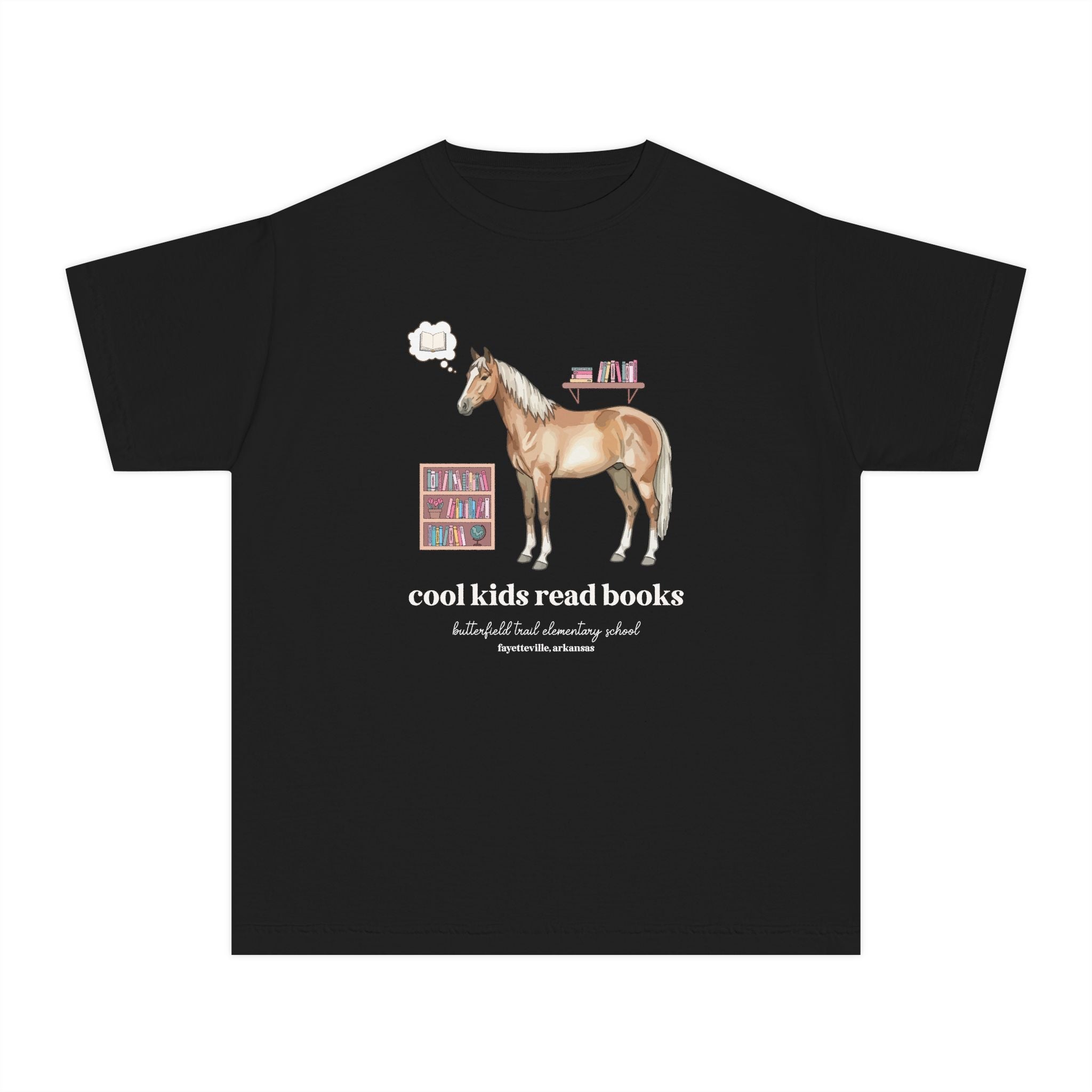 Butterfield Trail Elementary School Kids Tee Shirt: Cool Kids Read Books - Opal and June