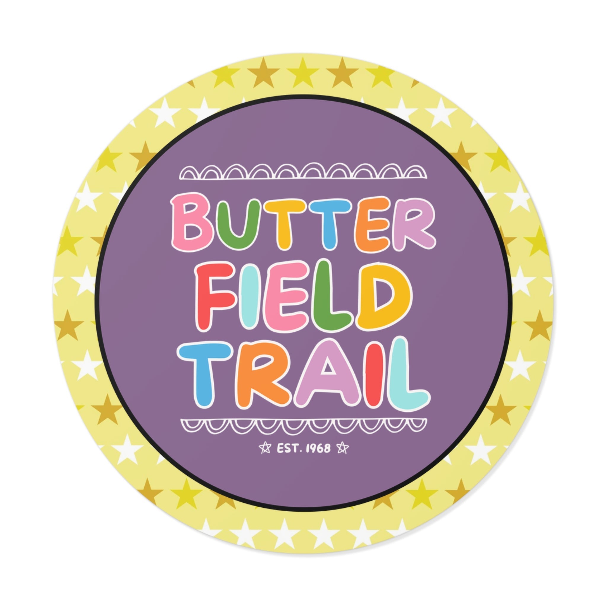 Butterfield Trail Elementary Sticker: Rainbow Letters - Opal and June