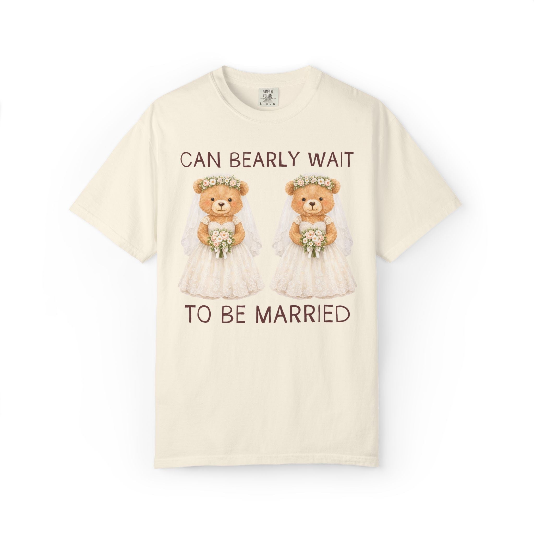 Can Bearly Wait To Be Married Bachelorette Tee: Two Brides - Opal and June