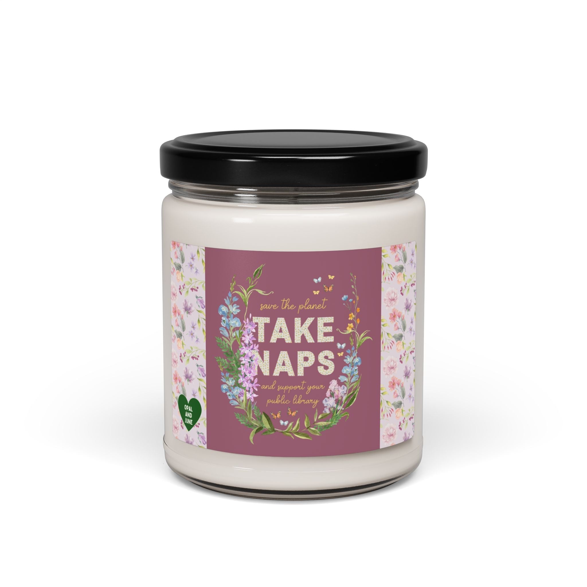 Candle: Take Naps + Save the Planet - Opal and June