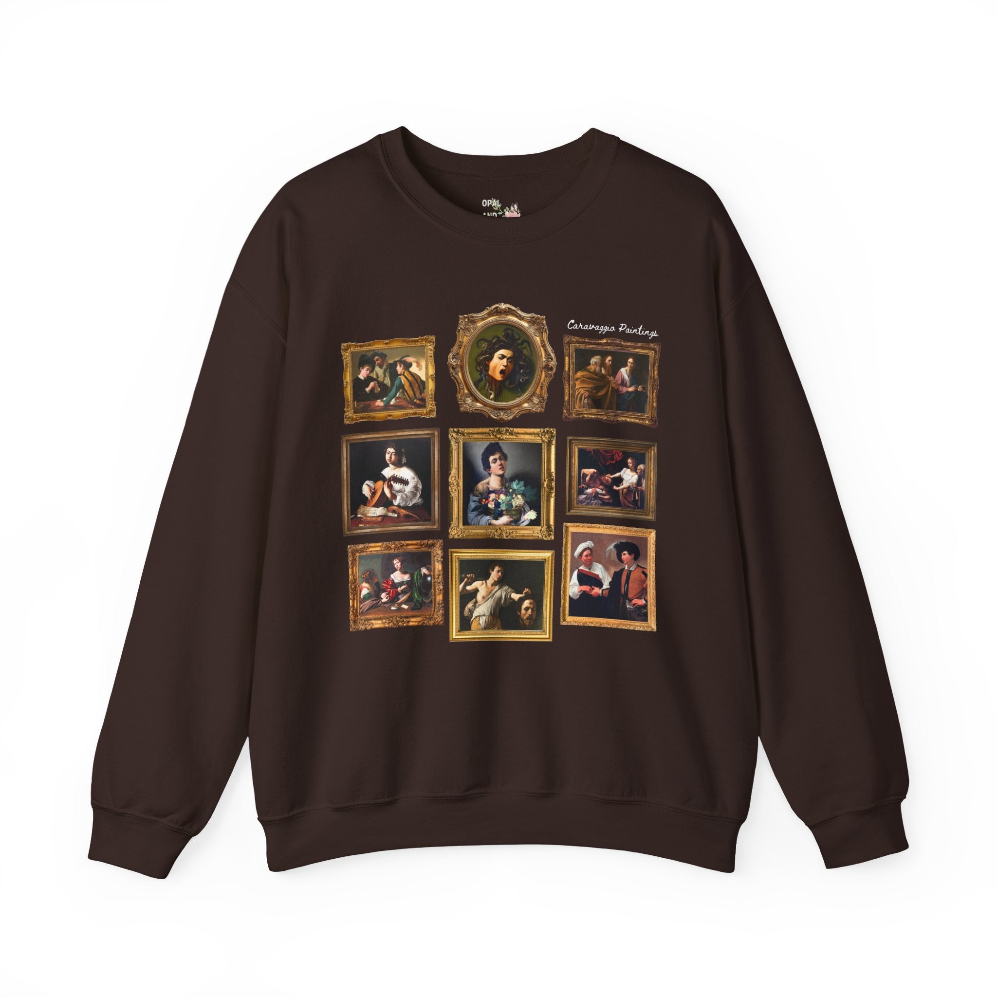 Caravaggio Paintings Art History Sweatshirt: Famous Paintings, 16th and 17th Century Italian Art Historian Gift, Baroque and Mannerism Art - Opal and June