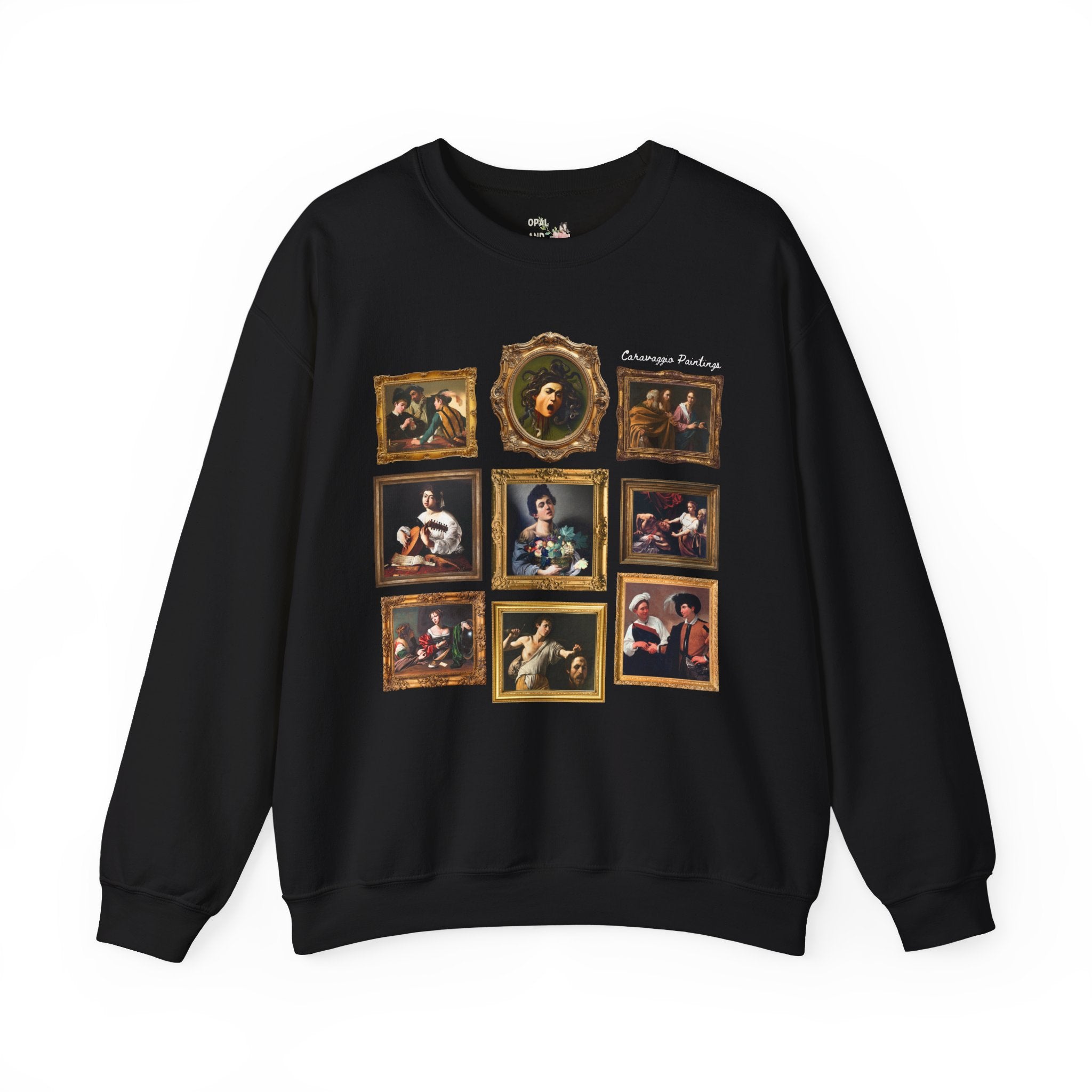 Caravaggio Paintings Art History Sweatshirt: Famous Paintings, 16th and 17th Century Italian Art Historian Gift, Baroque and Mannerism Art - Opal and June