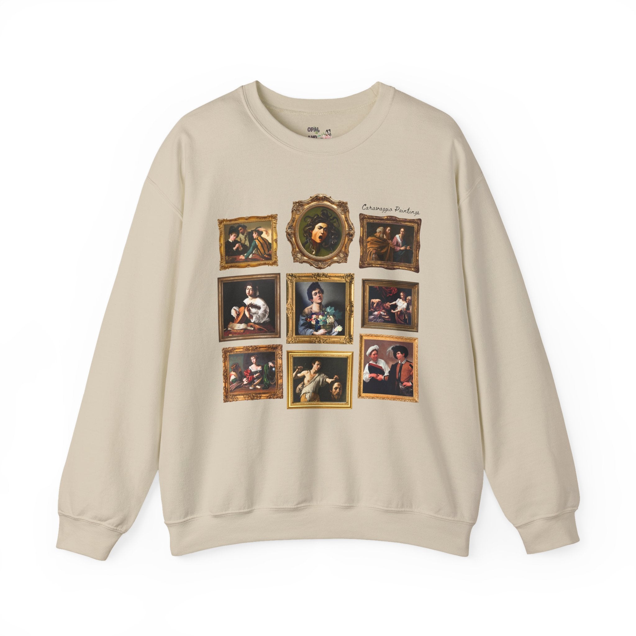 Caravaggio Paintings Art History Sweatshirt: Famous Paintings, 16th and 17th Century Italian Art Historian Gift, Baroque and Mannerism Art - Opal and June
