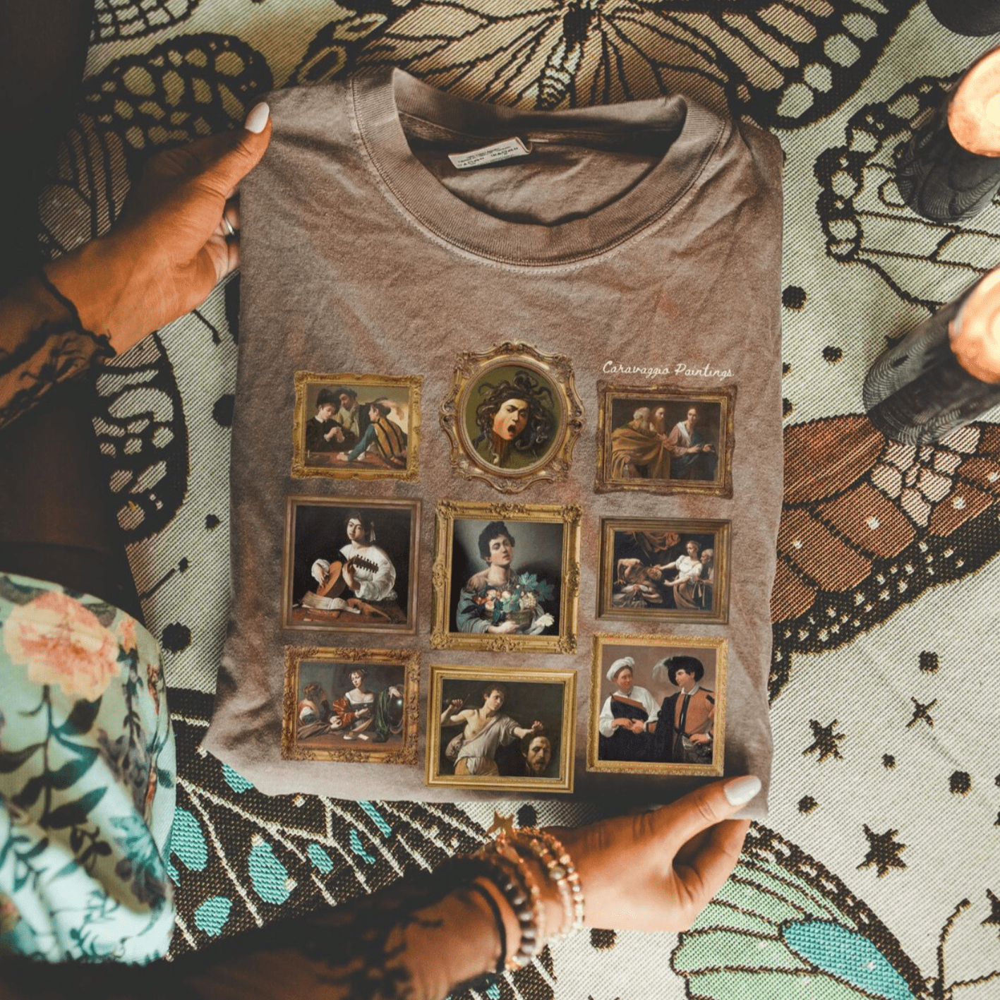Caravaggio Paintings Art History Tee - Opal and June
