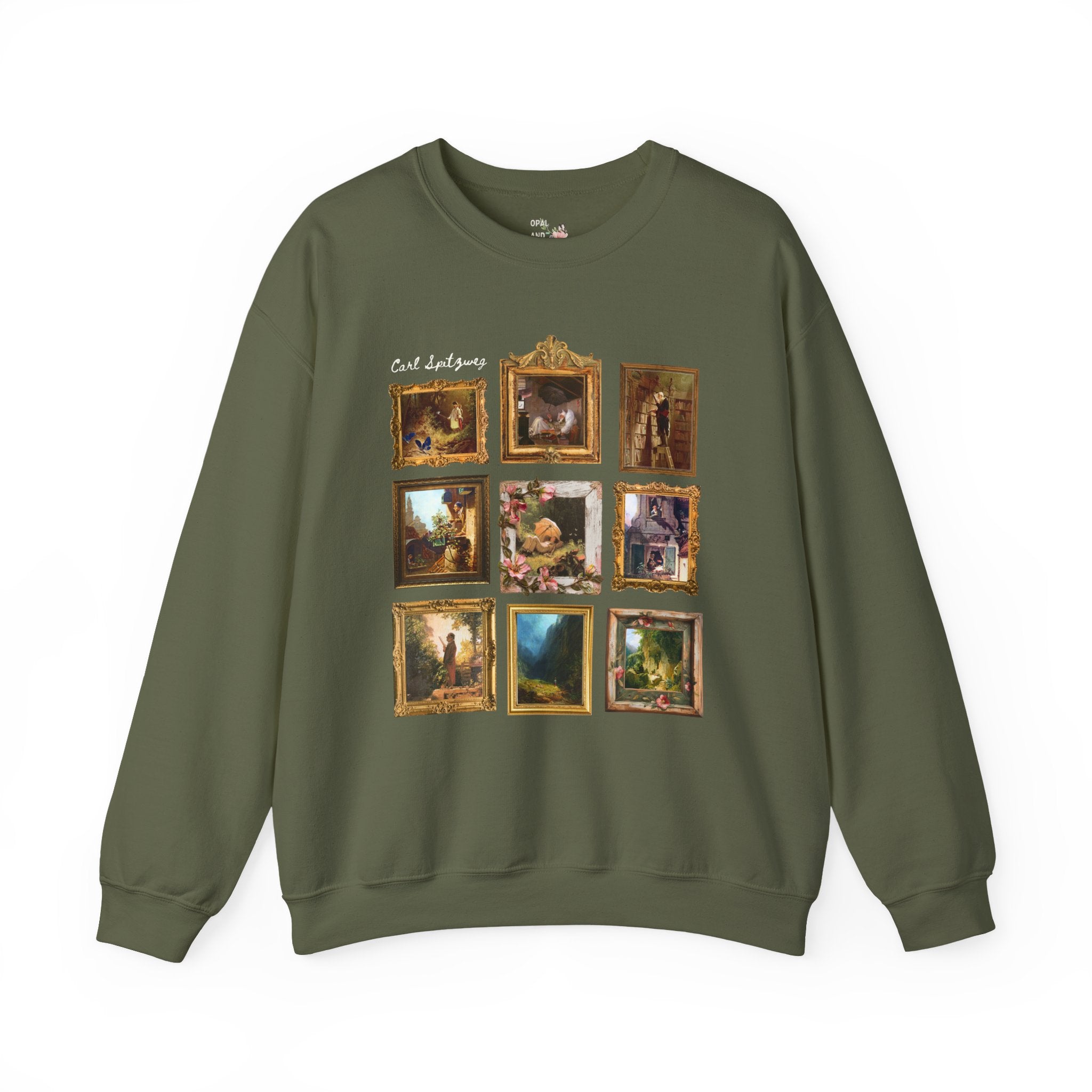 Carl Spitzweg European Art History Sweatshirt: Famous Paintings, German Romanticism Art Movement, 19th Century Artwork Humanities Major Gift - Opal and June