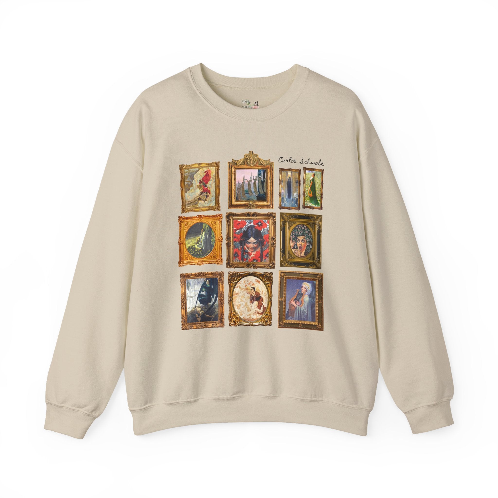 Carlos Schwabe Symbolism Art History Sweatshirt: Famous Paintings, 19th Century Mythological Art History Gift, Spooky Humanities Major Shirt - Opal and June