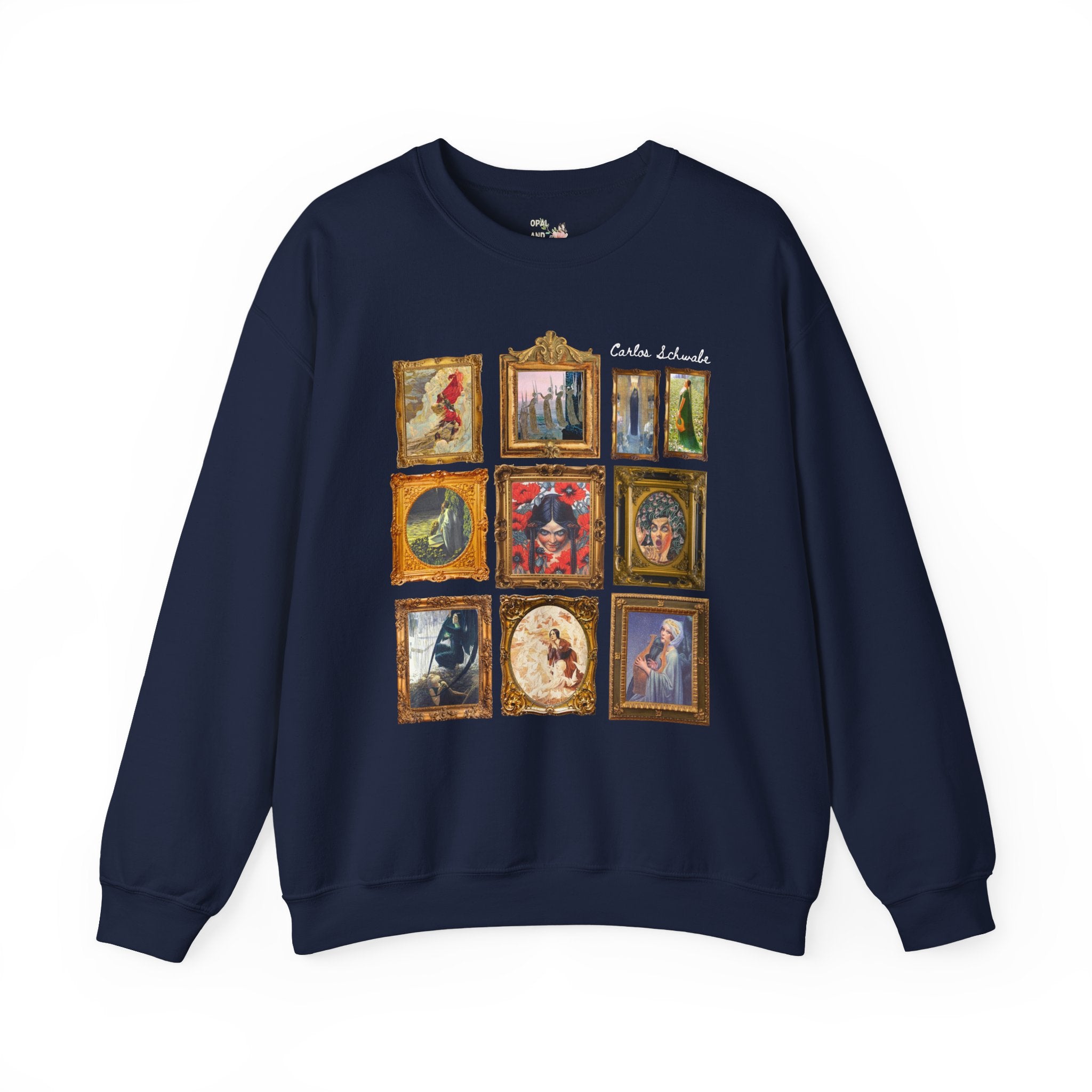 Carlos Schwabe Symbolism Art History Sweatshirt: Famous Paintings, 19th Century Mythological Art History Gift, Spooky Humanities Major Shirt - Opal and June