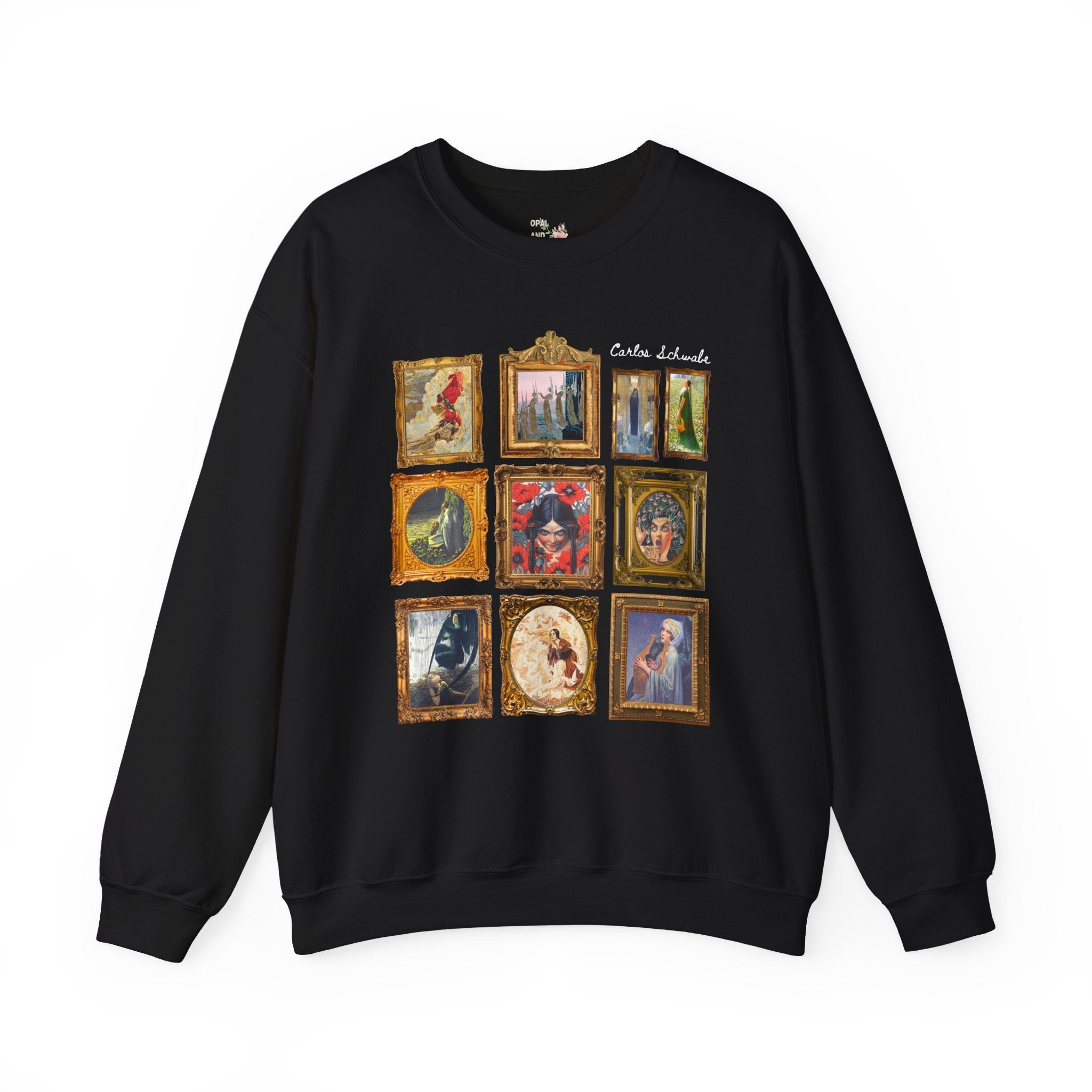 Carlos Schwabe Symbolism Art History Sweatshirt: Famous Paintings, 19th Century Mythological Art History Gift, Spooky Humanities Major Shirt - Opal and June